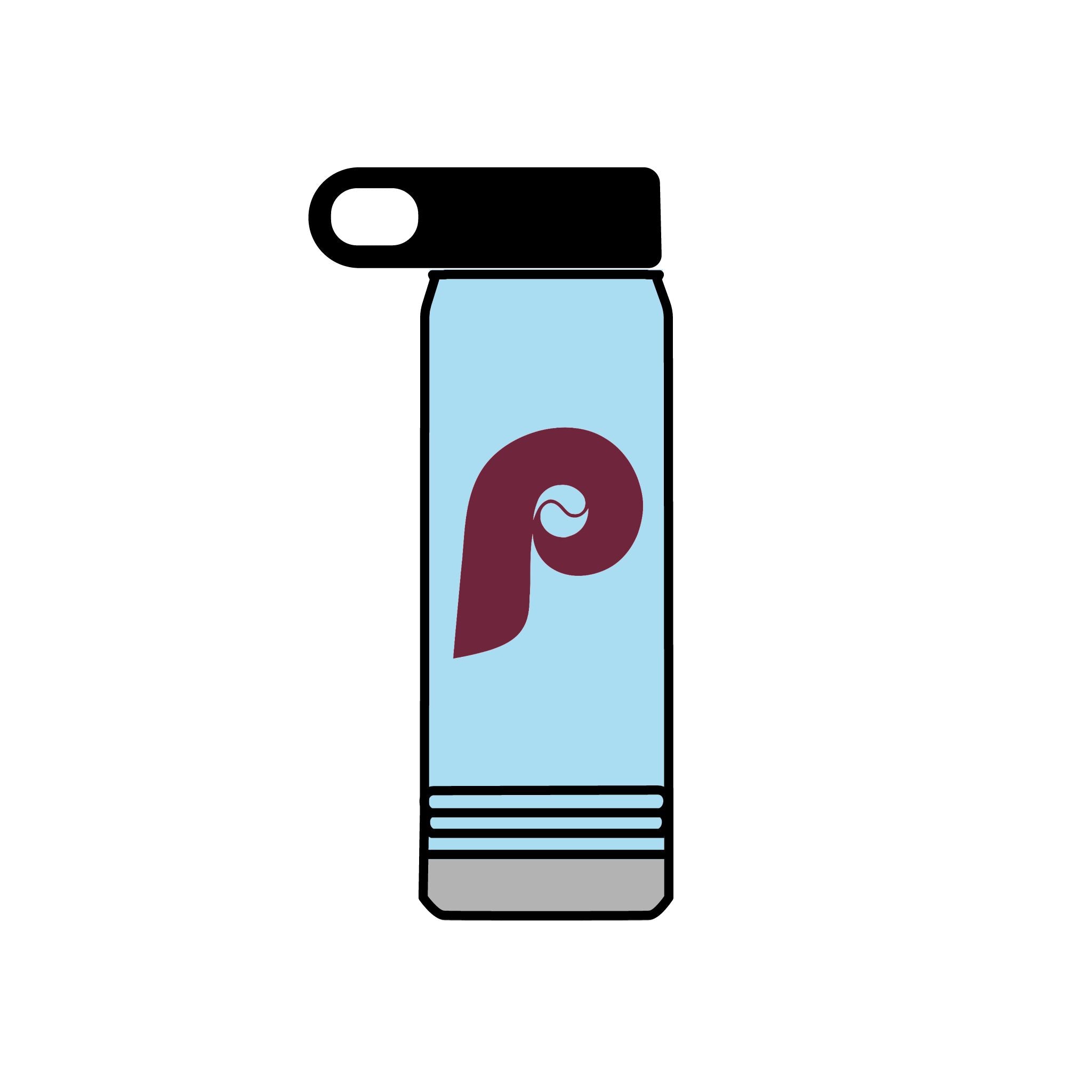 Retro Phillies Water Bottle, 20oz