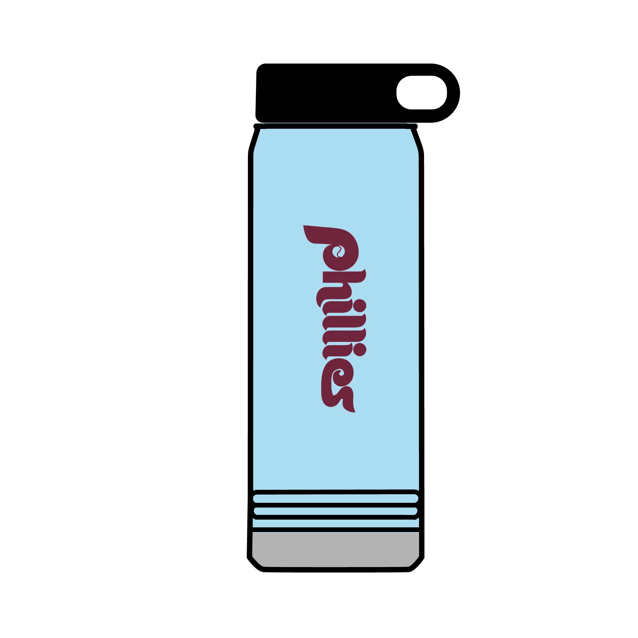 Retro Phillies Water Bottle, 32oz