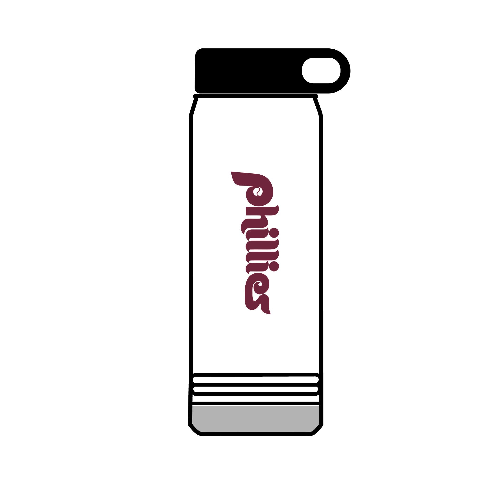 Retro Phillies Water Bottle, 32oz