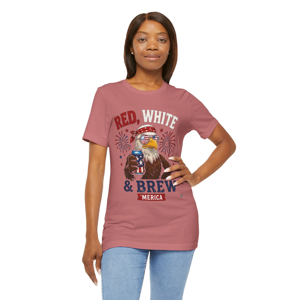Red, White, & Brew Unisex T-shirt