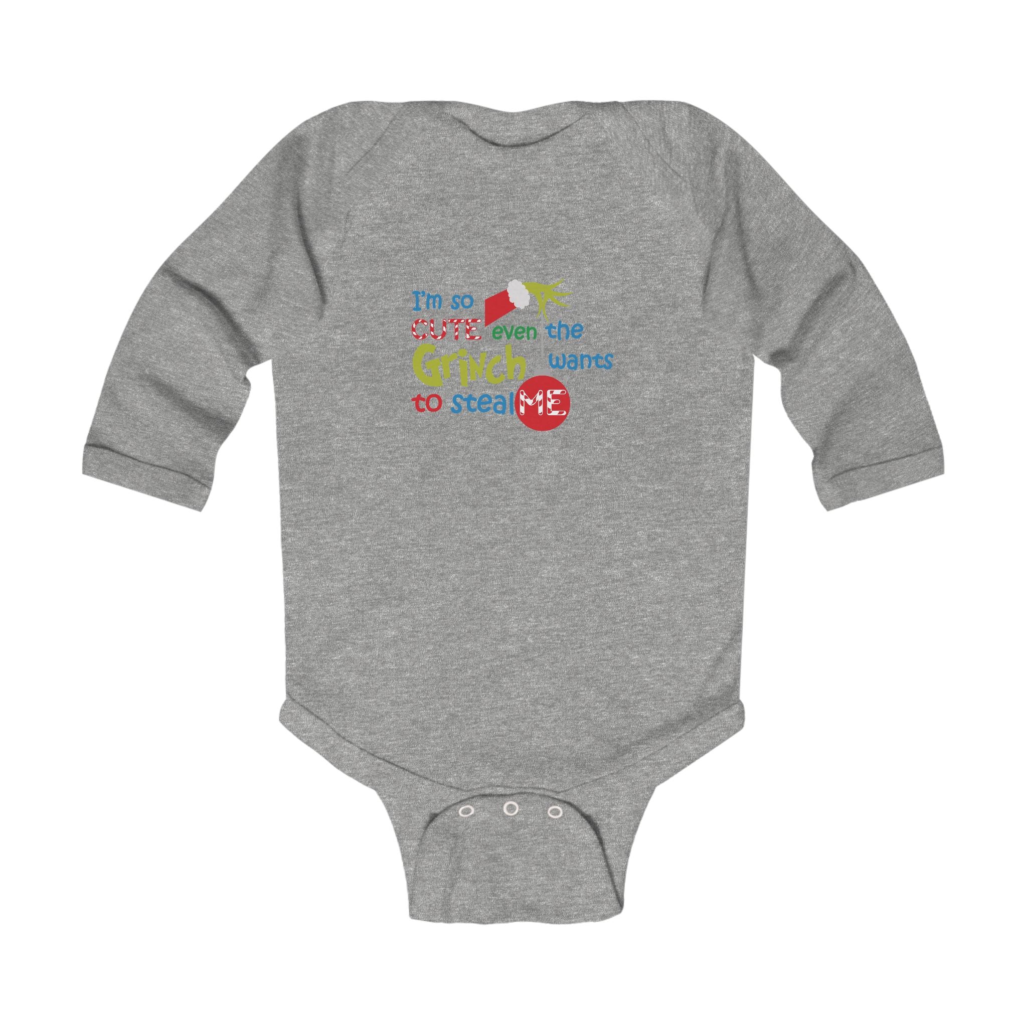 So Cute Grinch Infant Long Sleeve Bodysuit