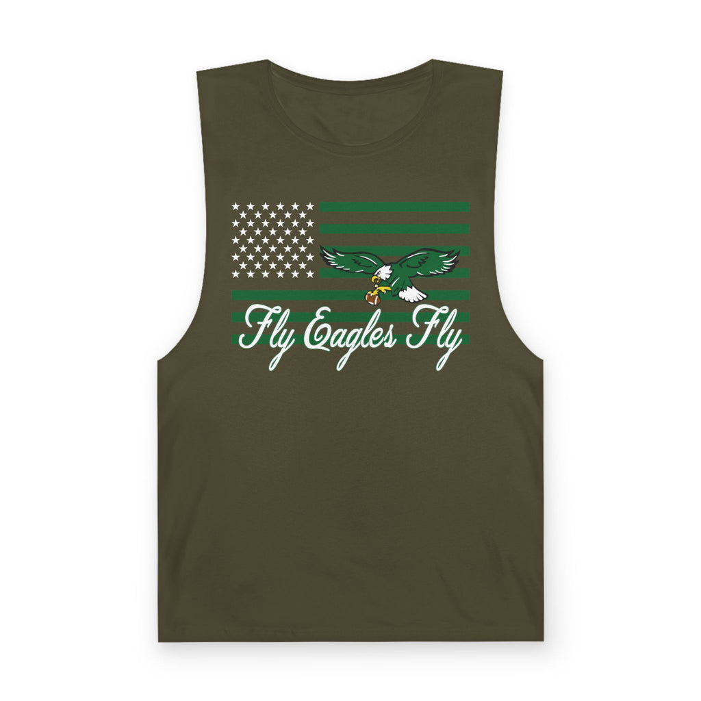 Fly Eagles Fly Flag Unisex Cut-Off Tank