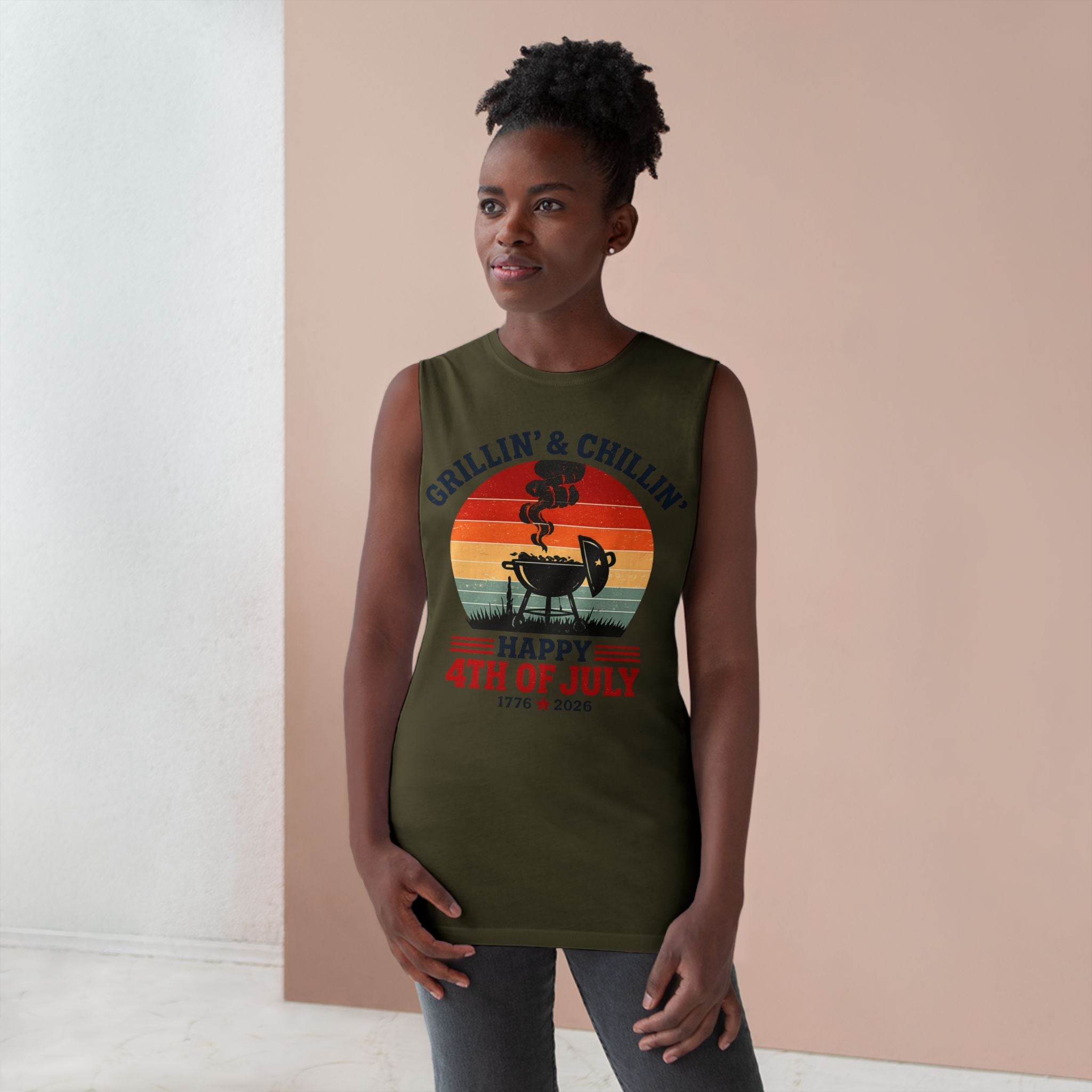 Grillin' Unisex Tank