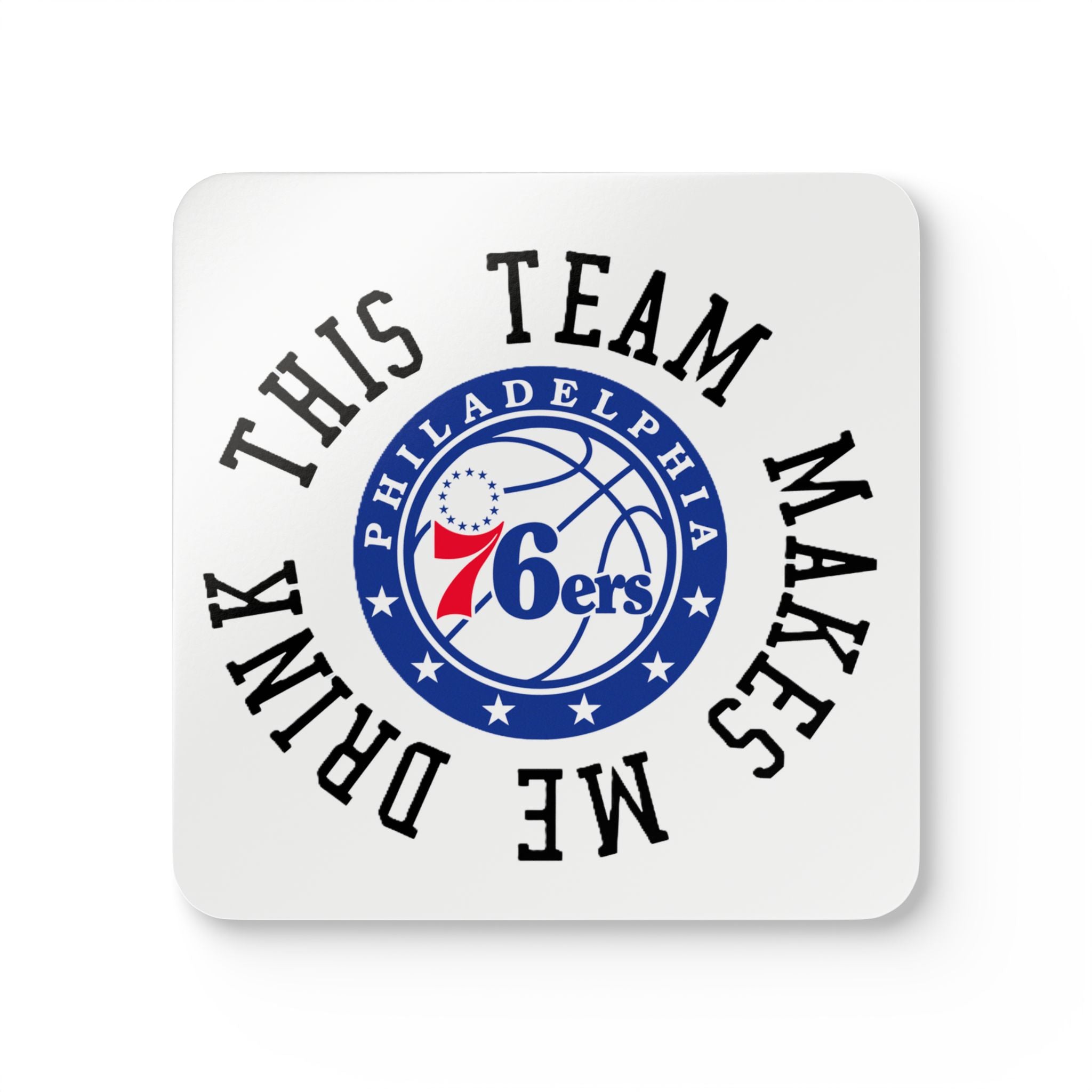 76ers Corkwood Coaster Set