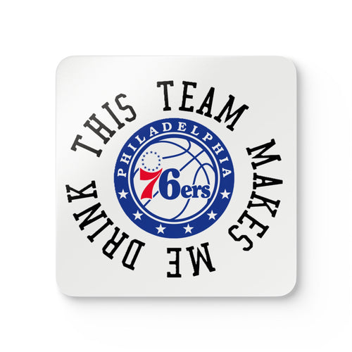 76ers Corkwood Coaster Set
