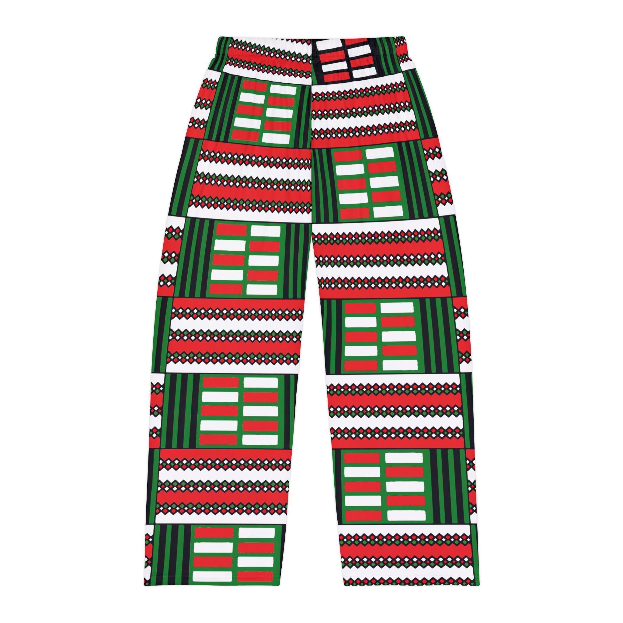 Men's Christmas Kente Pajama Pants (AOP)