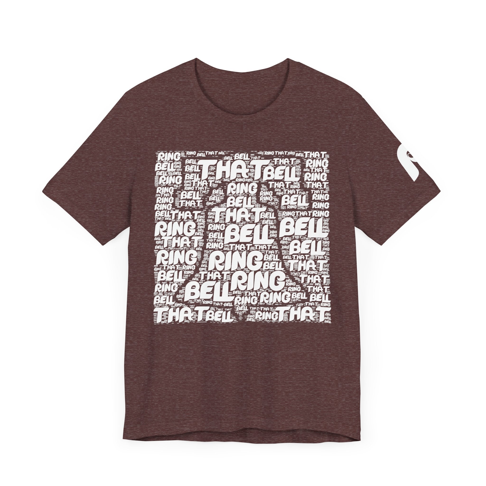 Ring That Bell Unisex Retro Short Sleeve Tee (Maroon)