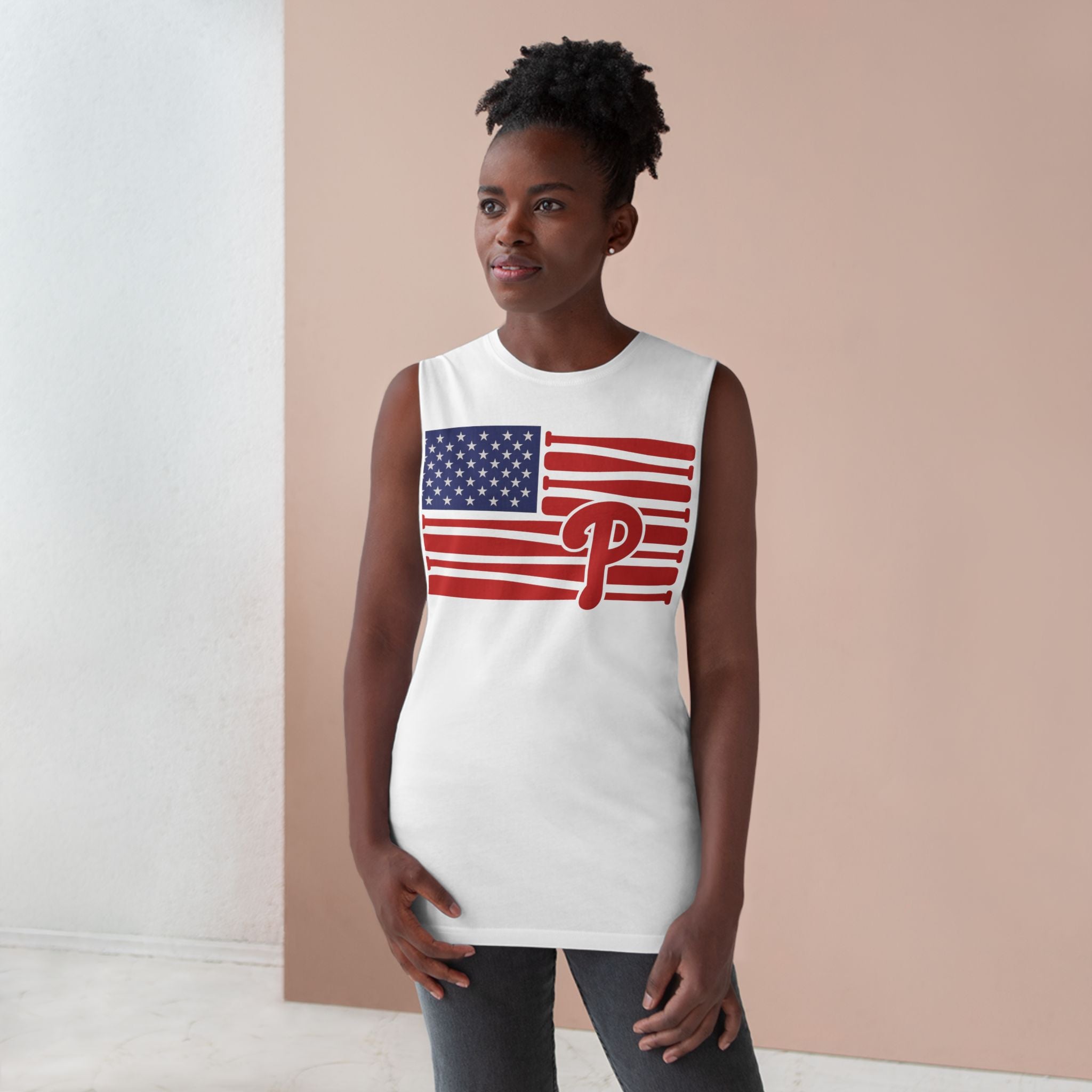 Phillie Flag Unisex Cut-Off Tank