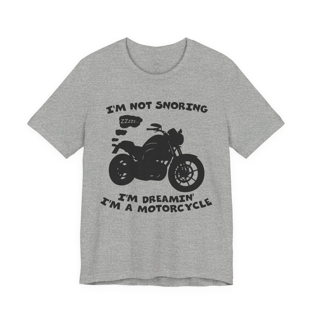 Snoring Motorcycle Unisex T-Shirt