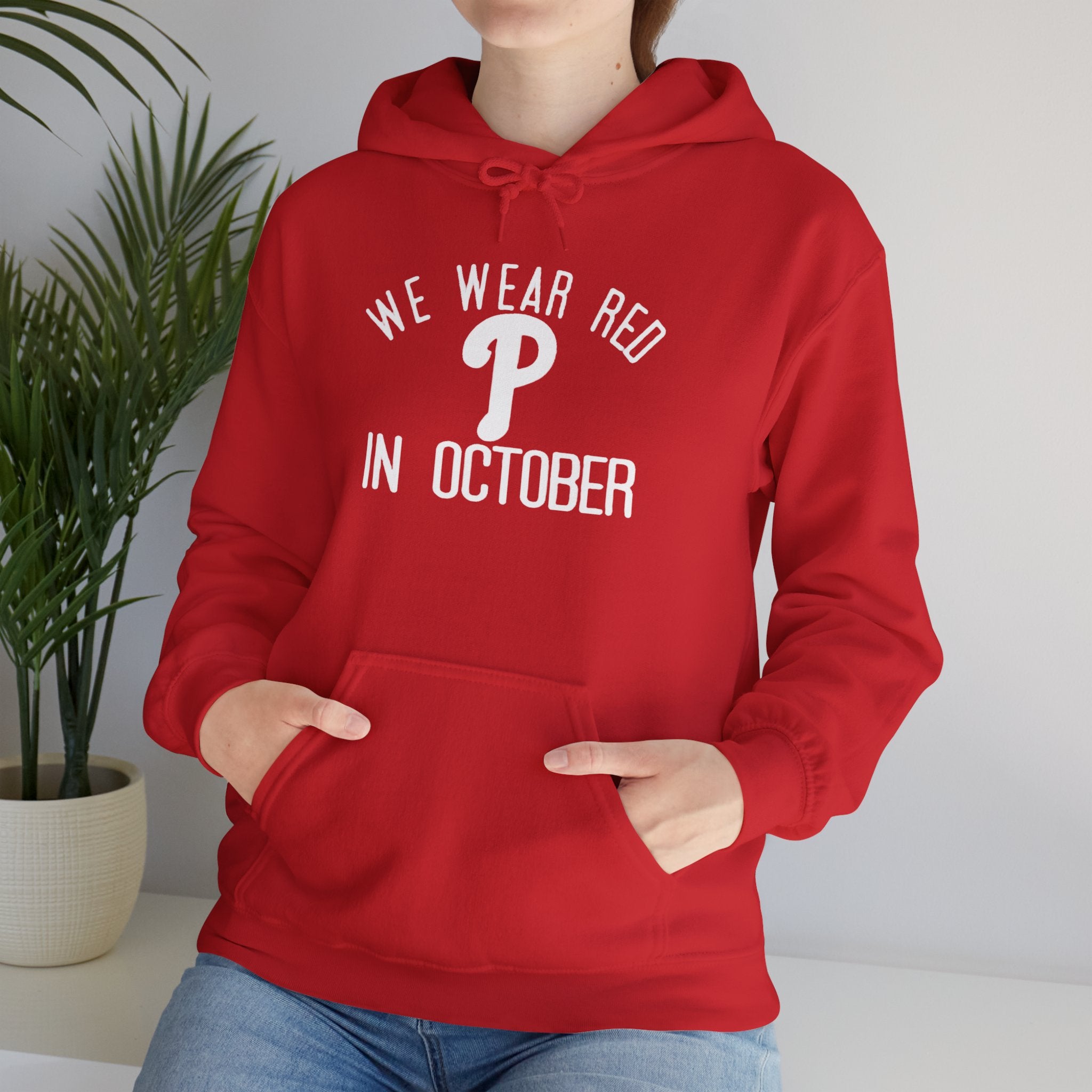 We Wear Red Hooded Sweatshirt
