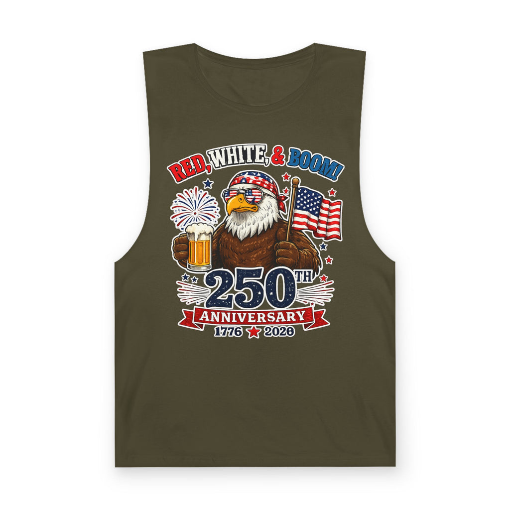 Red, White, & Boom Unisex Tank Top