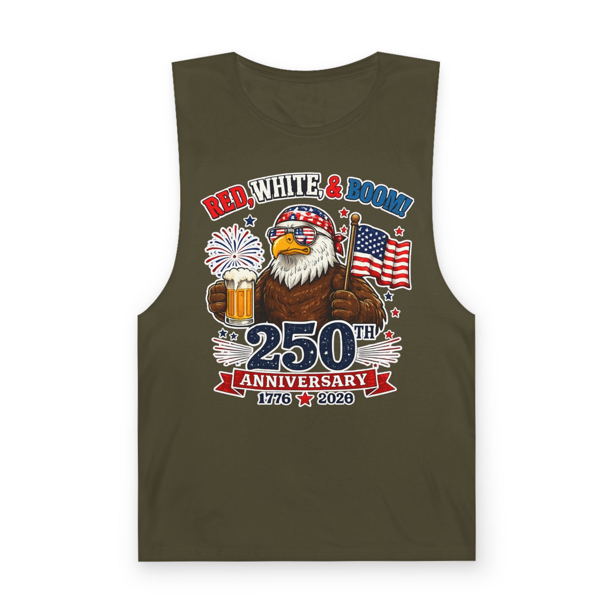 Red, White, & Boom Unisex Tank Top