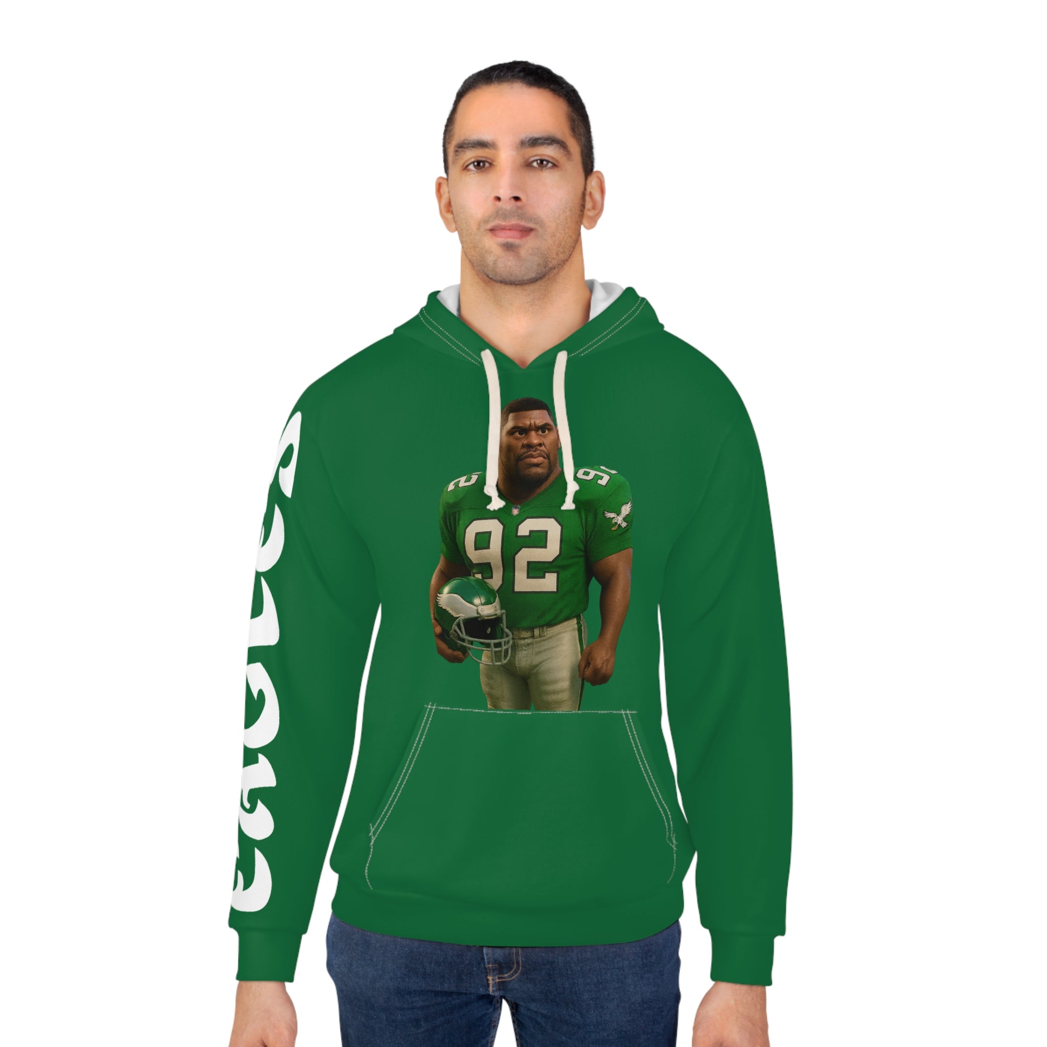 Reggie White Unisex Pullover Hoodie (AOP)