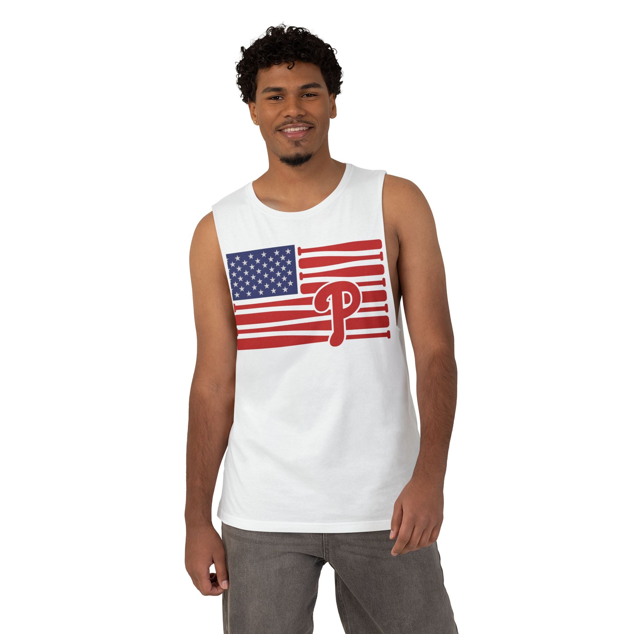 Phillie Flag Unisex Cut-Off Tank