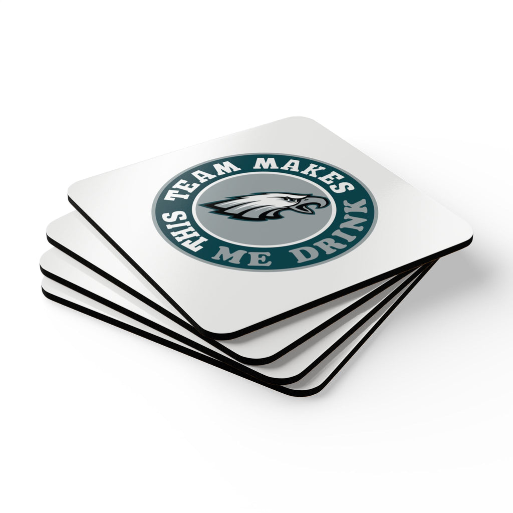 Eagles Corkwood Coaster Set