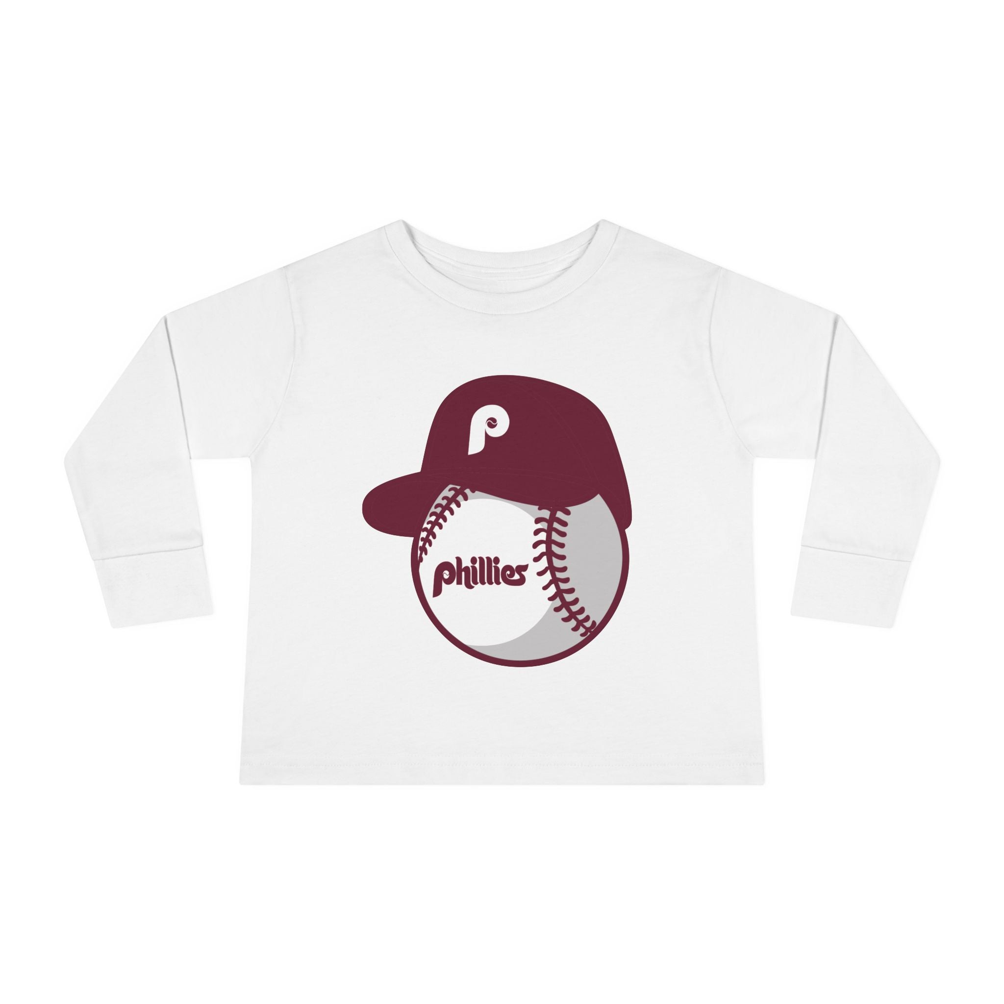 Retro Phillies Ball Toddler Long Sleeve