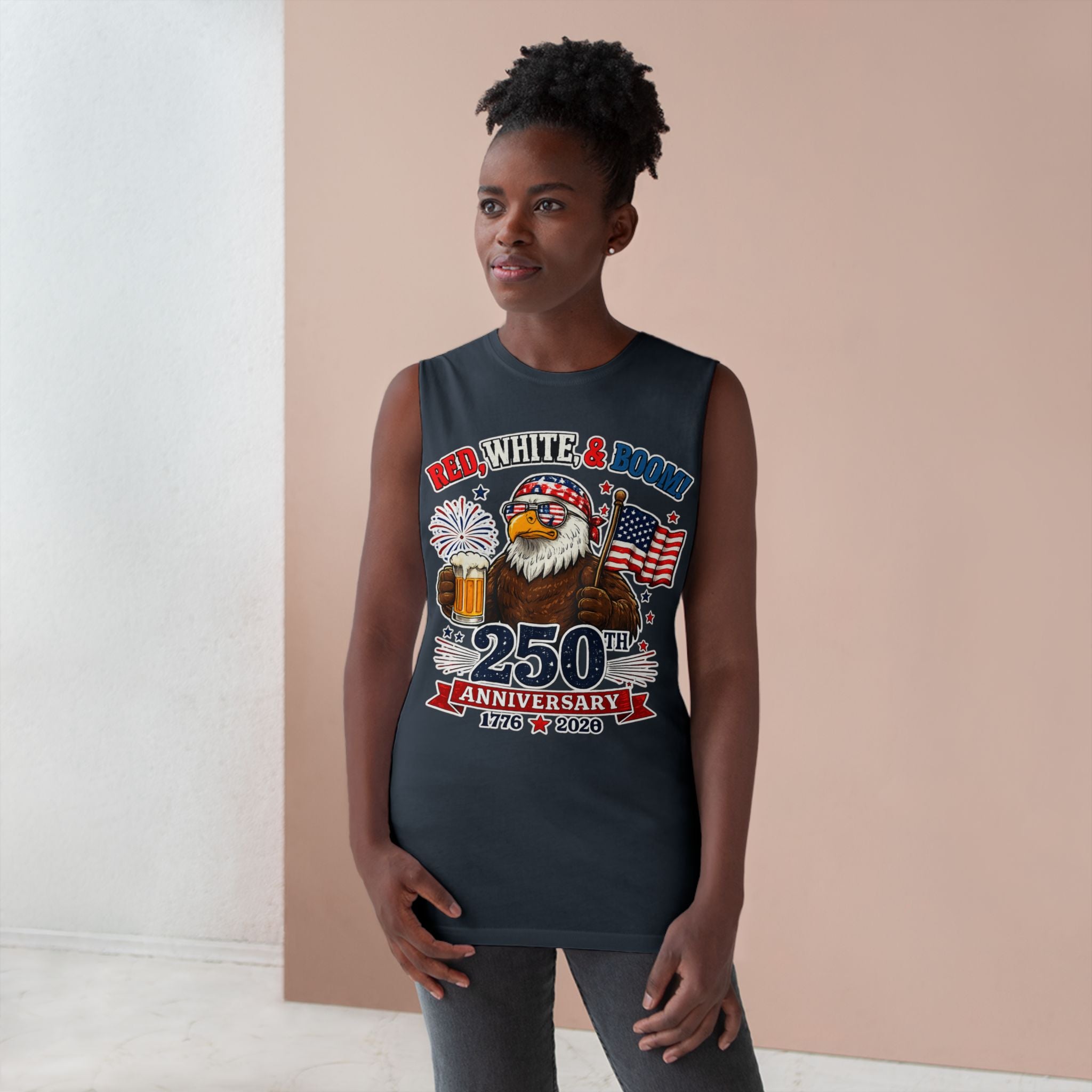Red, White, & Boom Unisex Tank Top