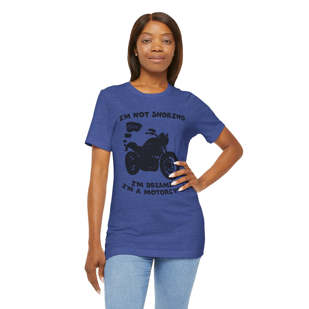 Snoring Motorcycle Unisex T-Shirt