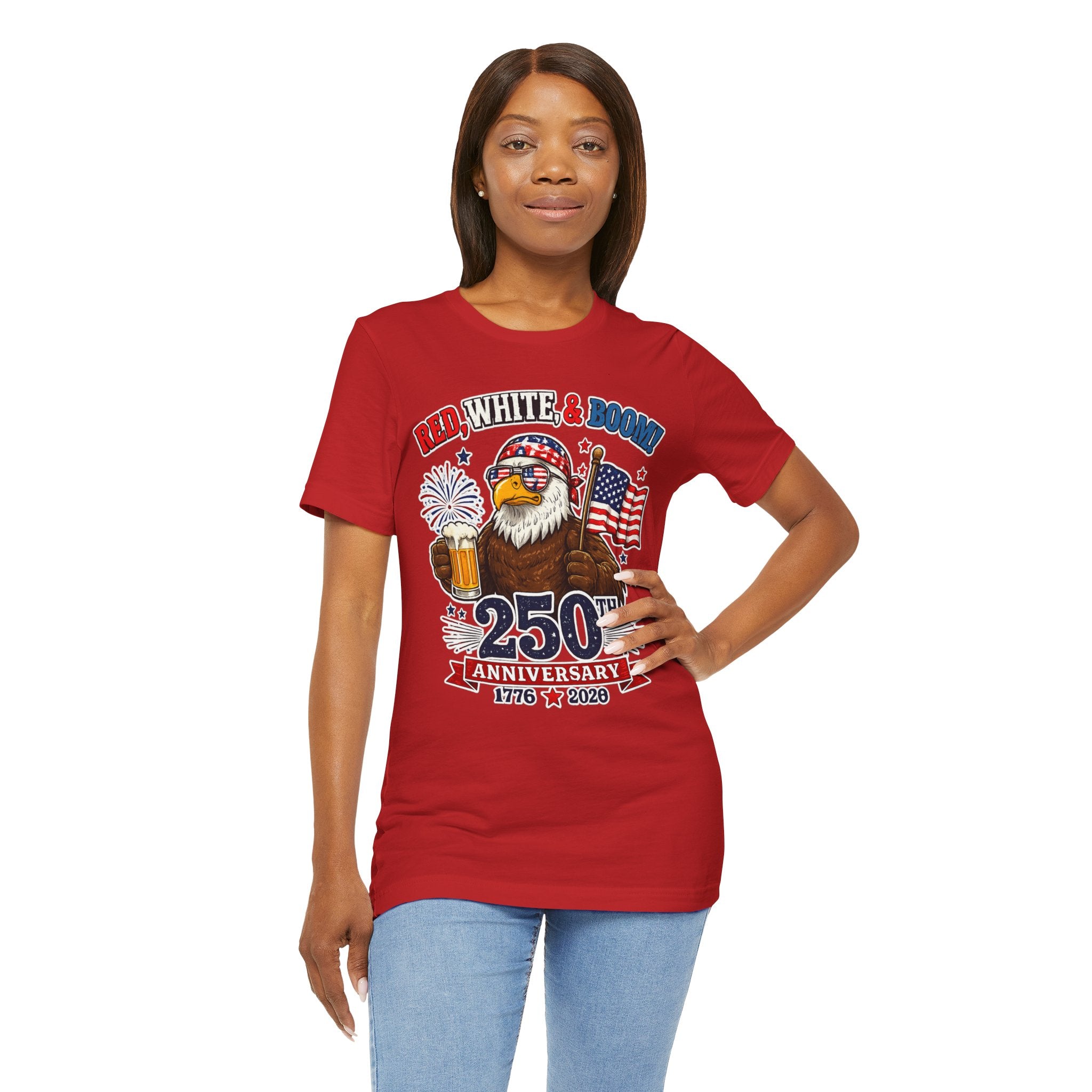 Red, Boom, & Boom Unisex T-shirt
