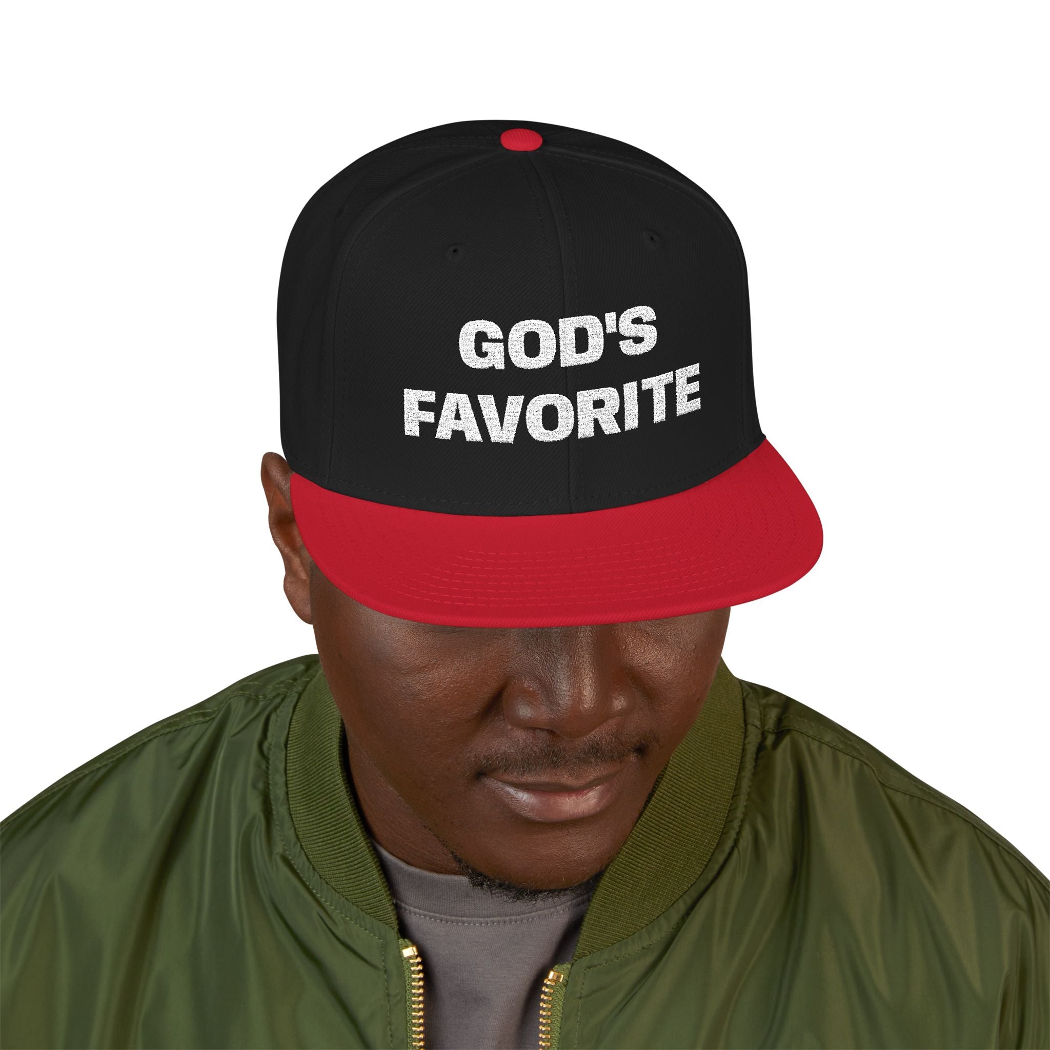 God's Favorite Personalized Snapback (Embroidery)