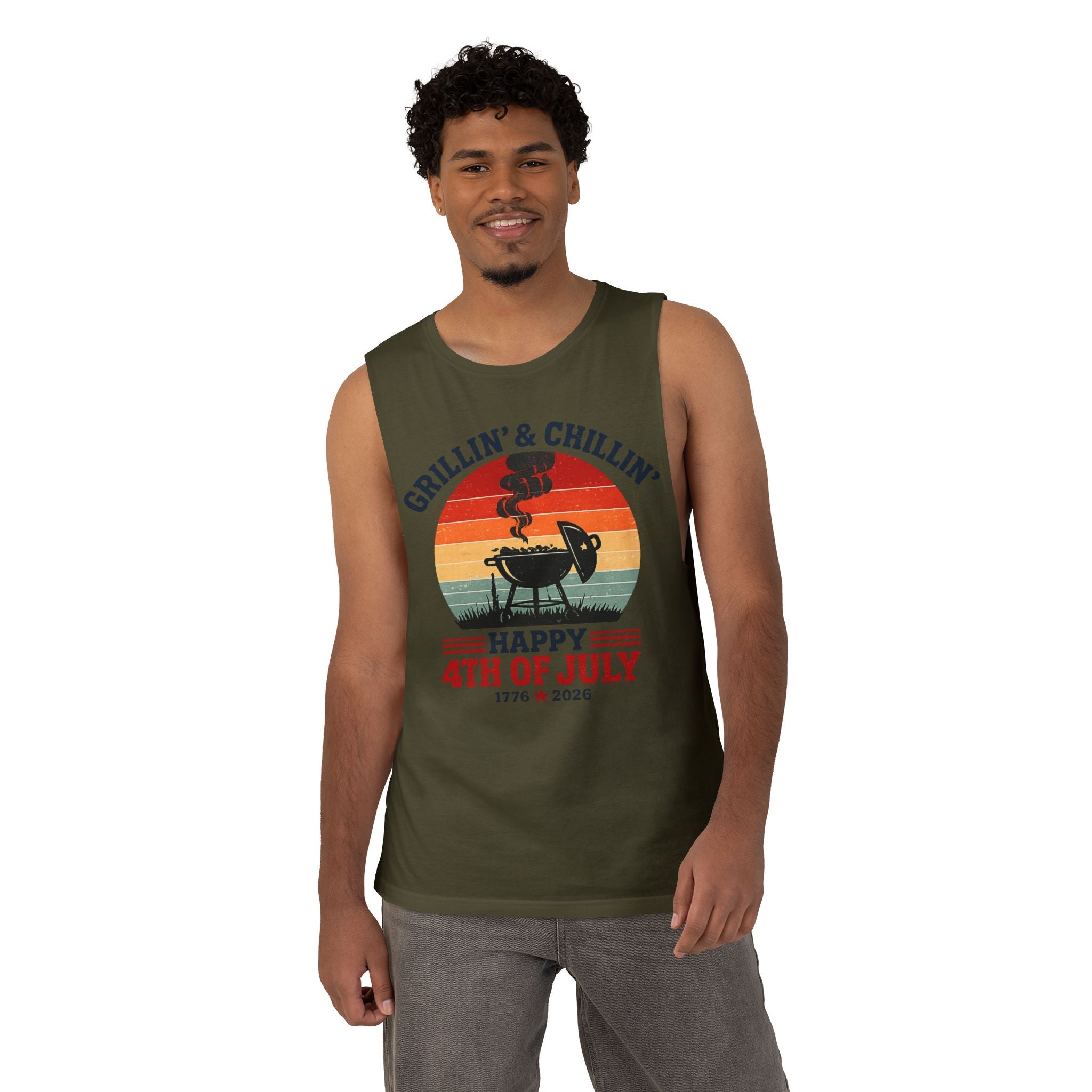 Grillin' Unisex Tank