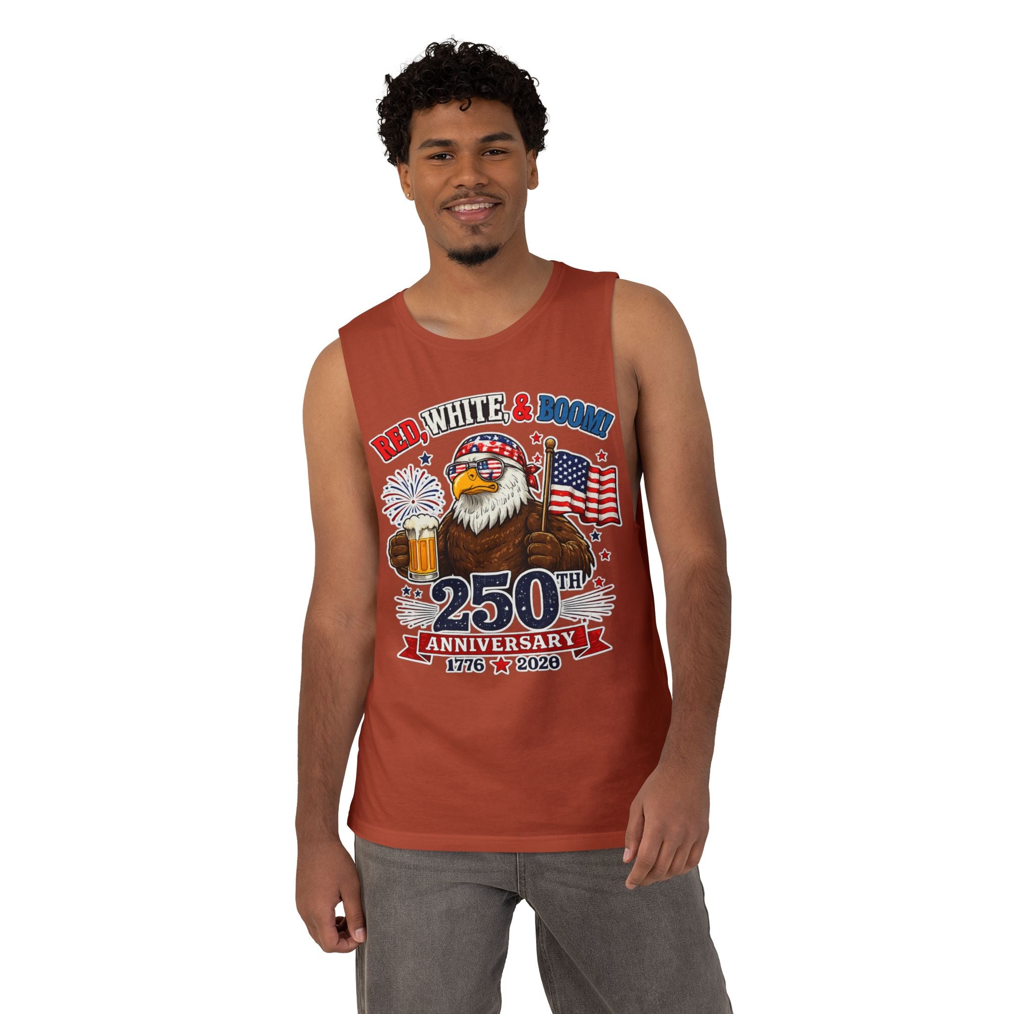 Red, White, & Boom Unisex Tank Top