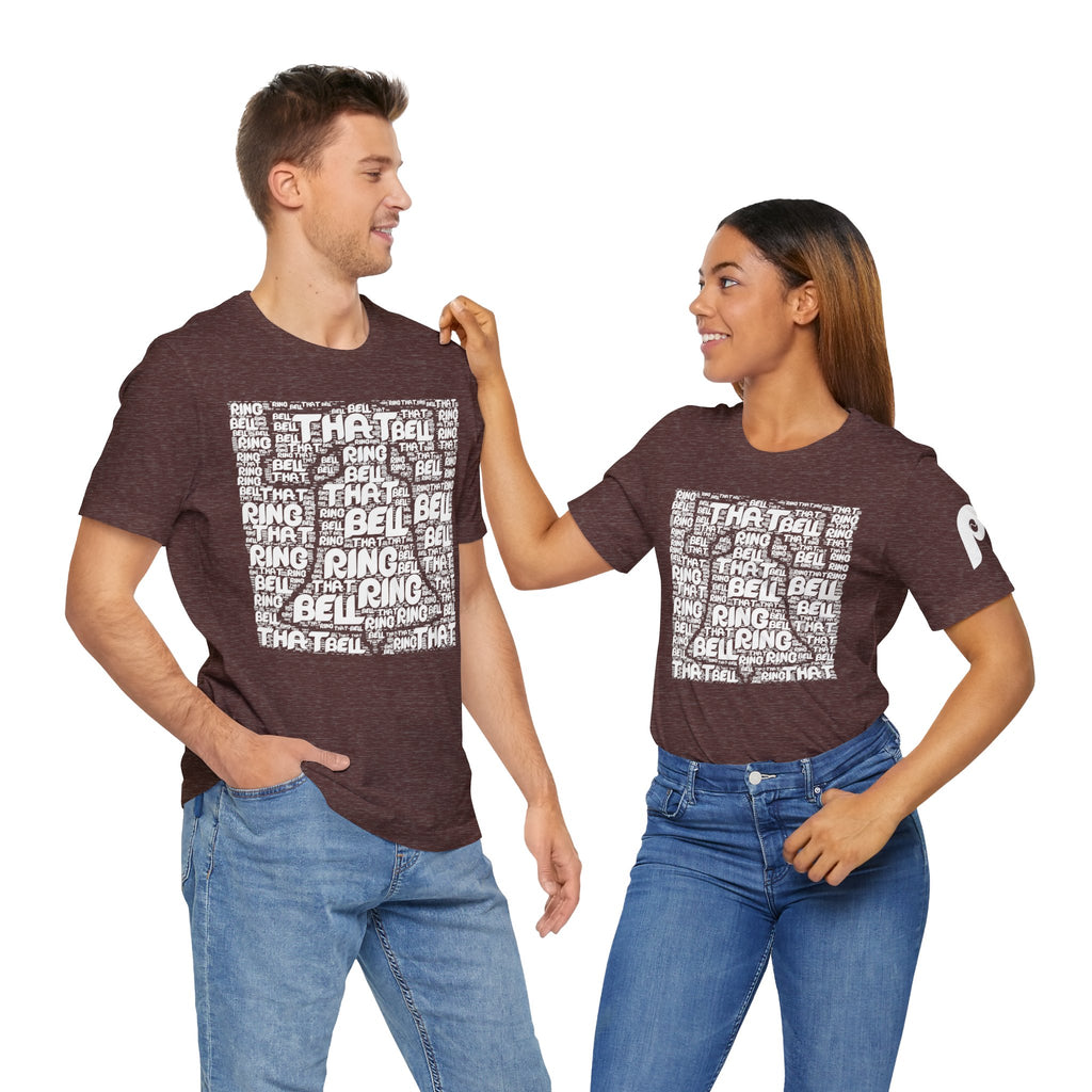 Ring That Bell Unisex Retro Short Sleeve Tee (Maroon)