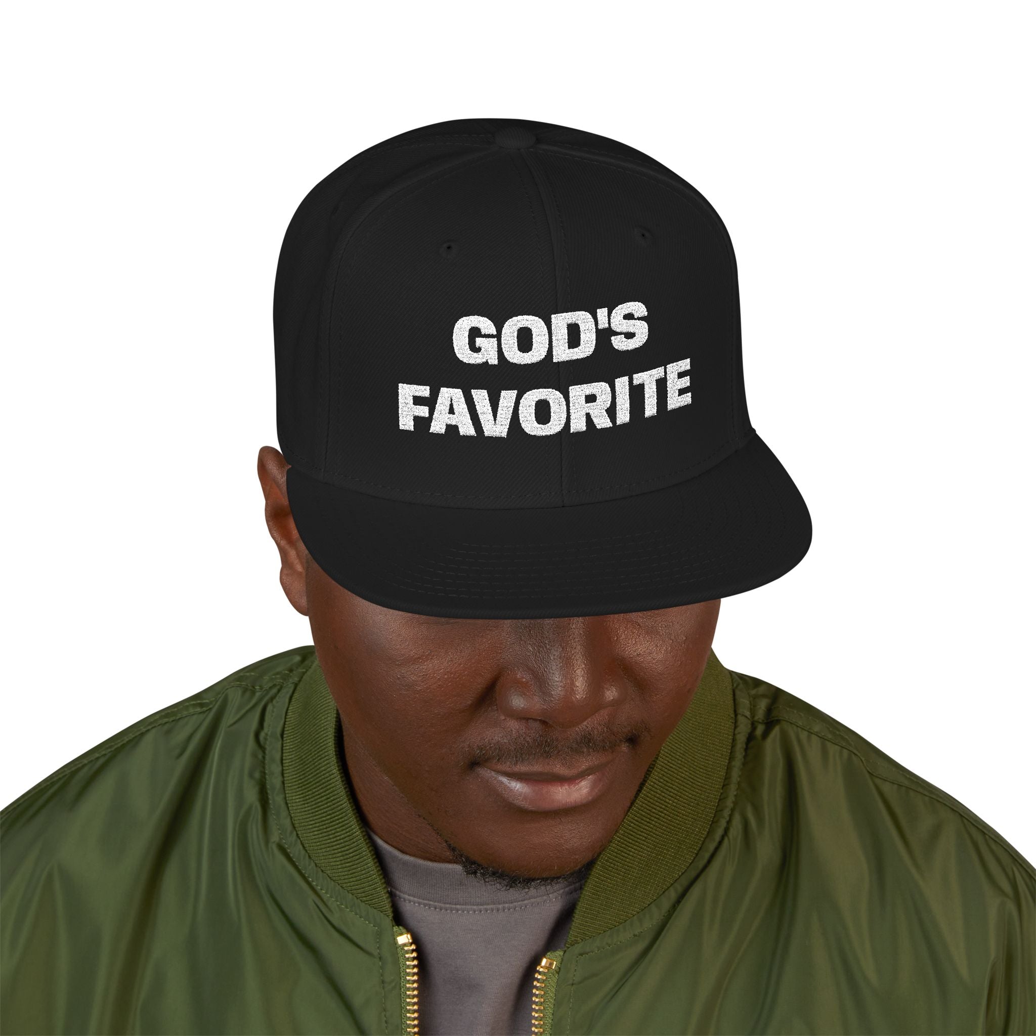 God's Favorite Personalized Snapback (Embroidery)