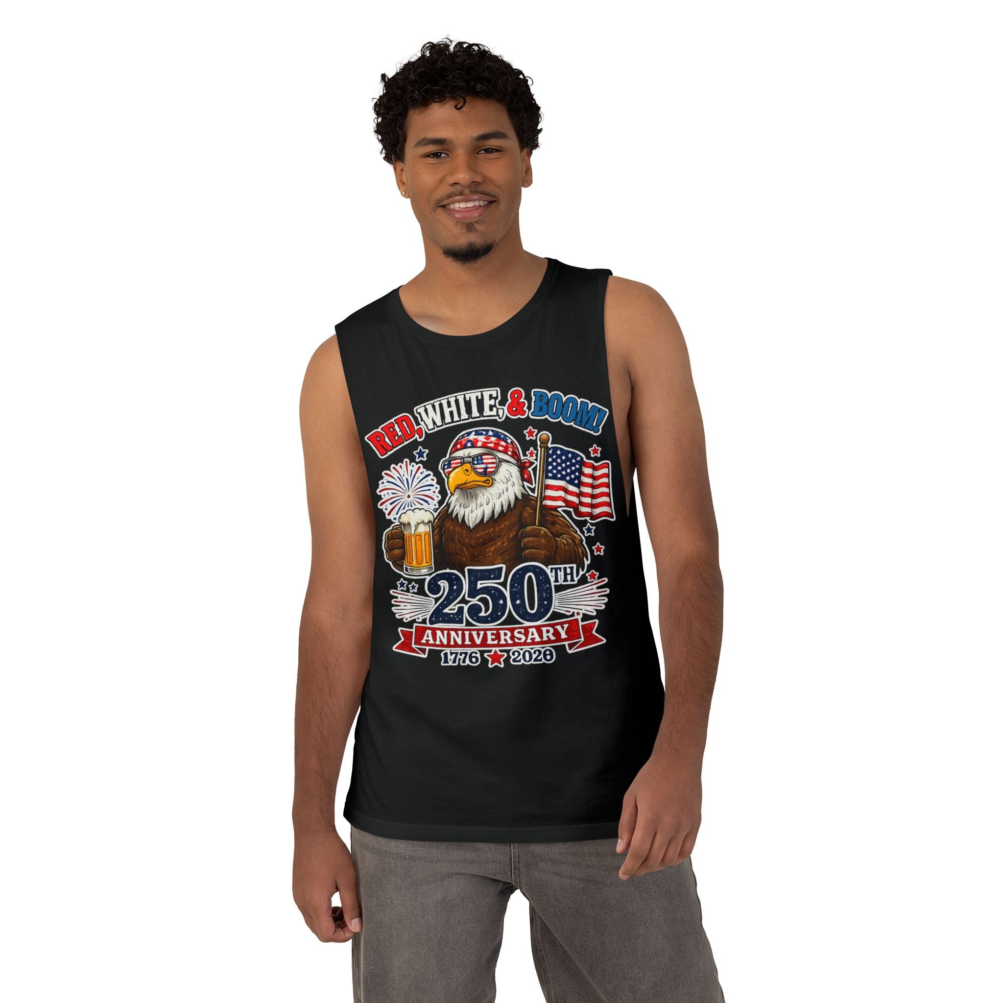 Red, White, & Boom Unisex Tank Top