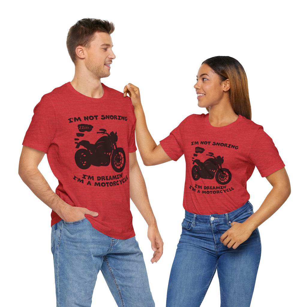 Snoring Motorcycle Unisex T-Shirt