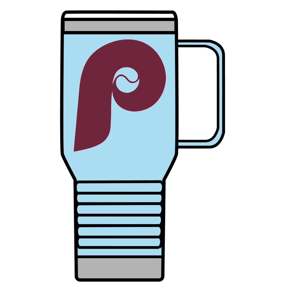 Retro Phillies Travel Mug, 20oz