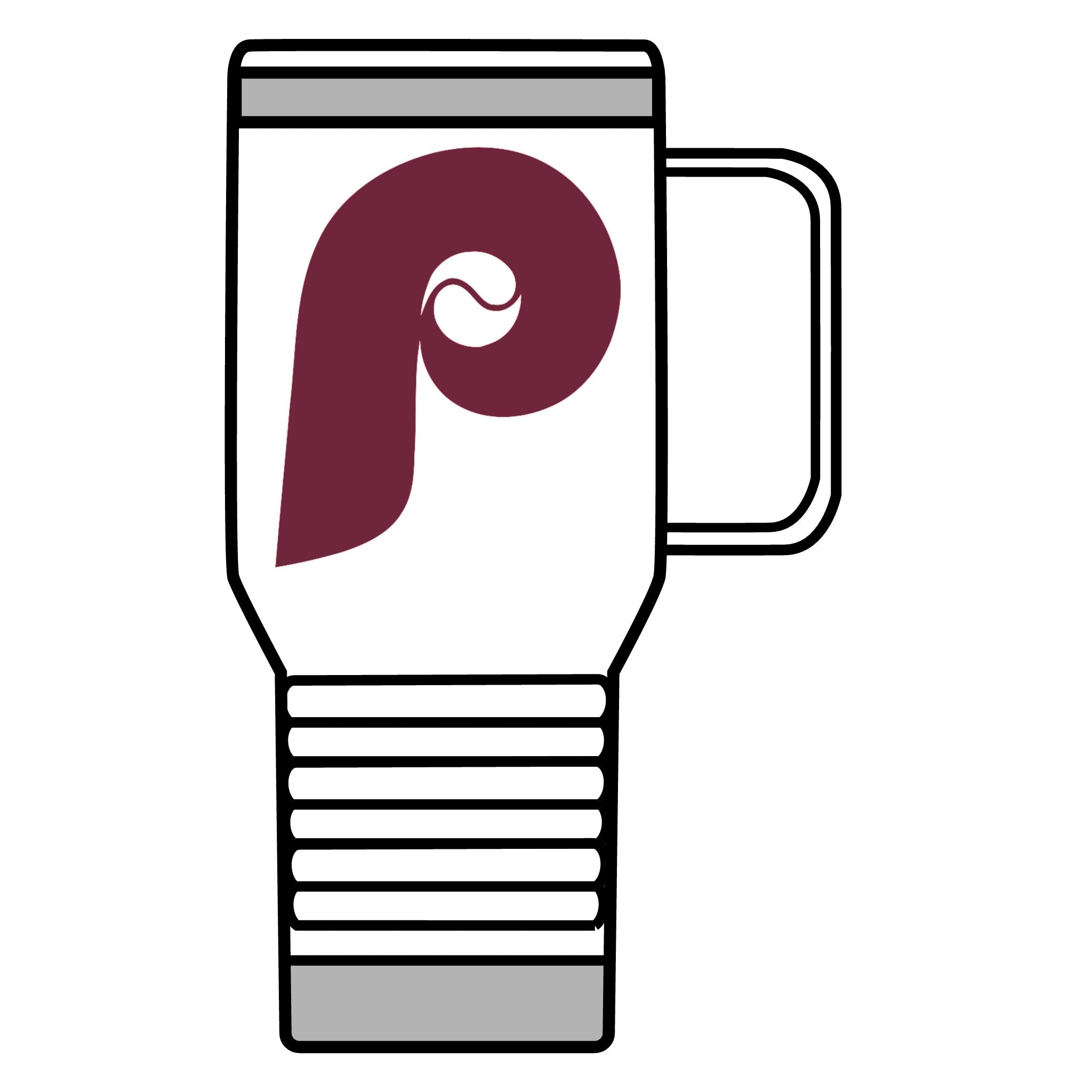 Retro Phillies Travel Mug, 20oz