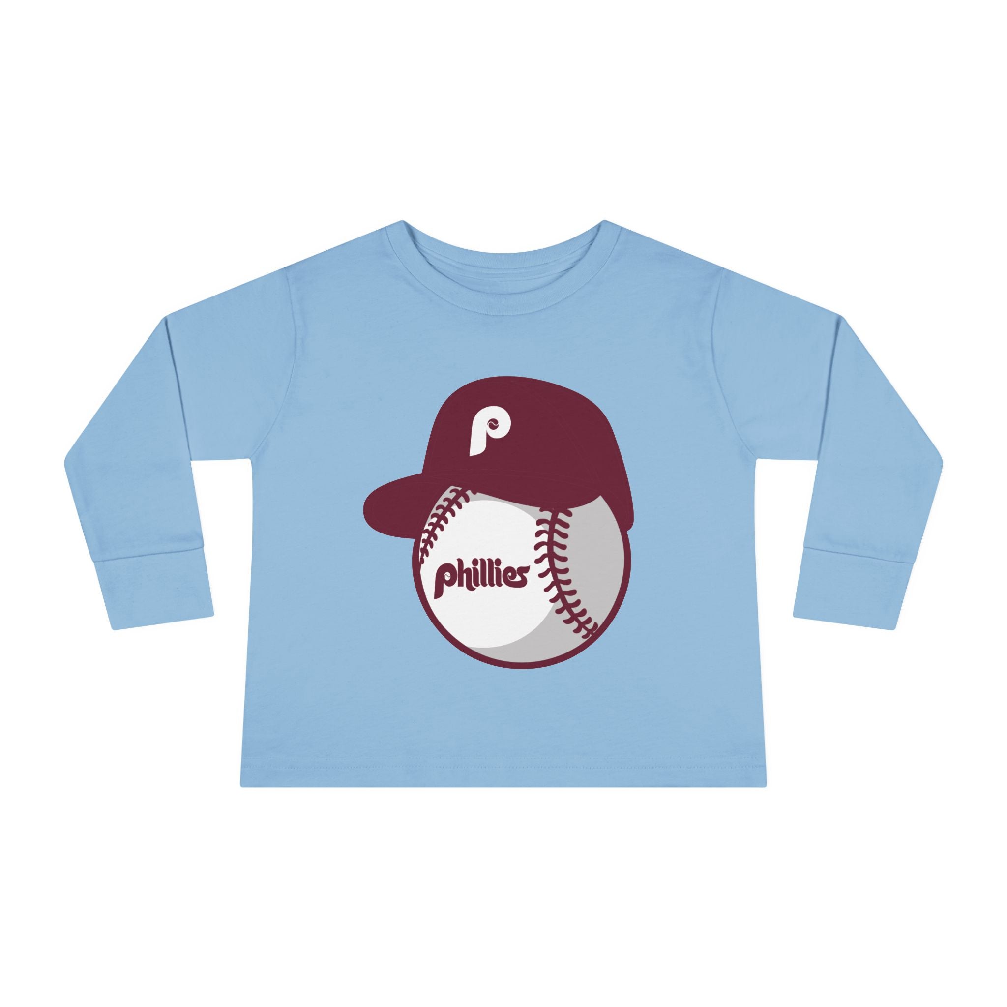 Retro Phillies Ball Toddler Long Sleeve