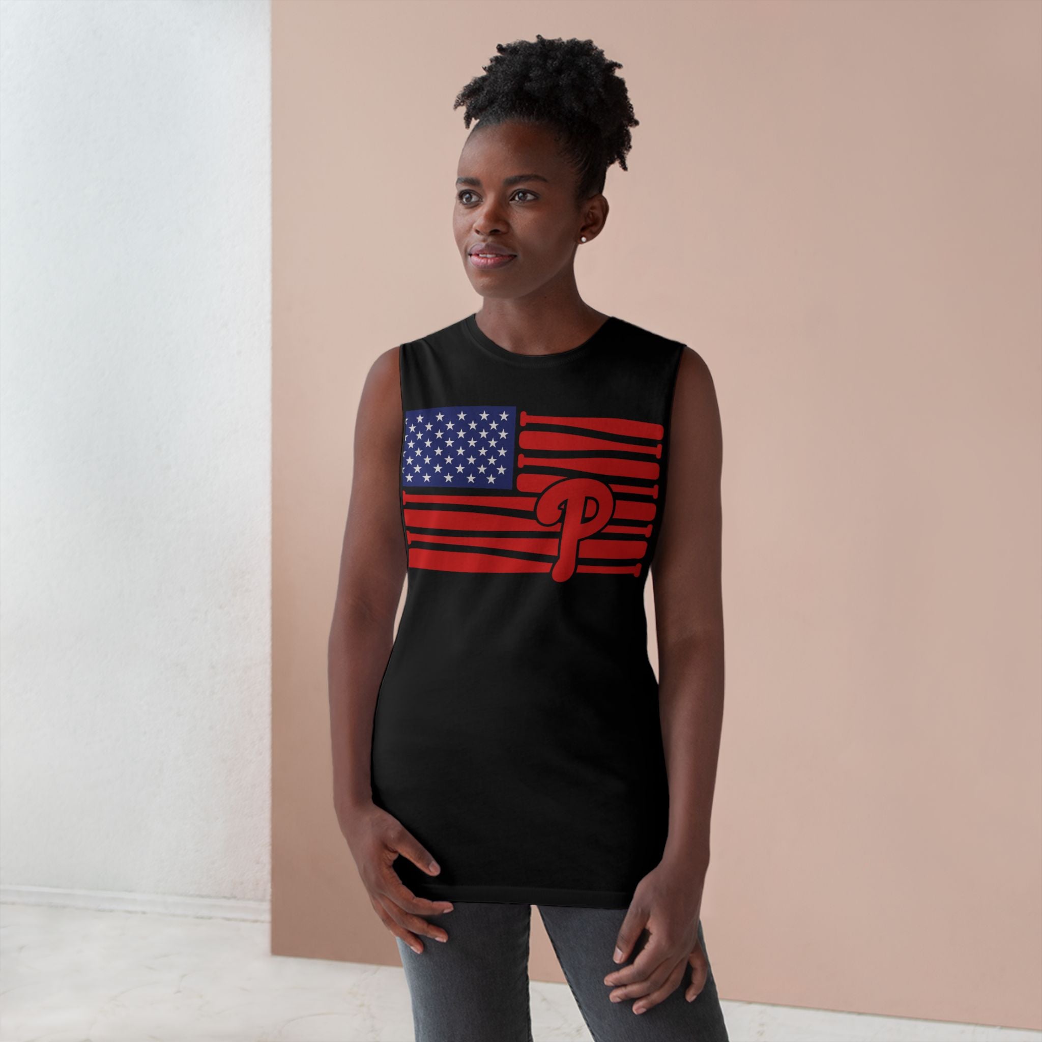 Phillie Flag Unisex Cut-Off Tank