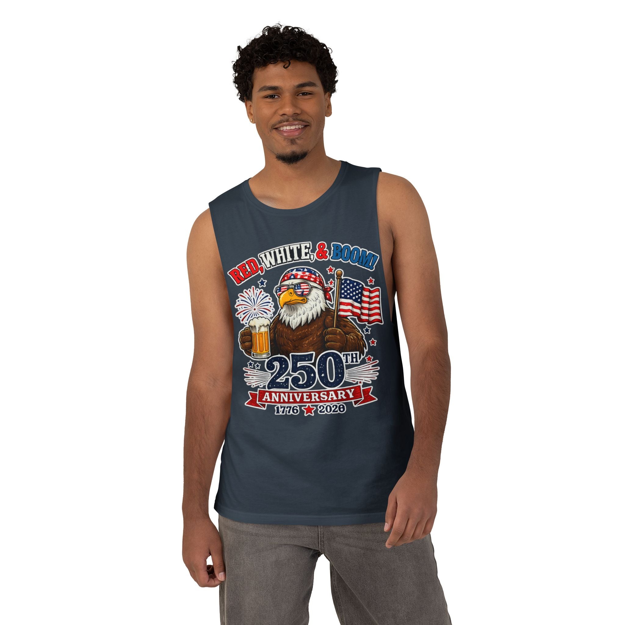 Red, White, & Boom Unisex Tank Top