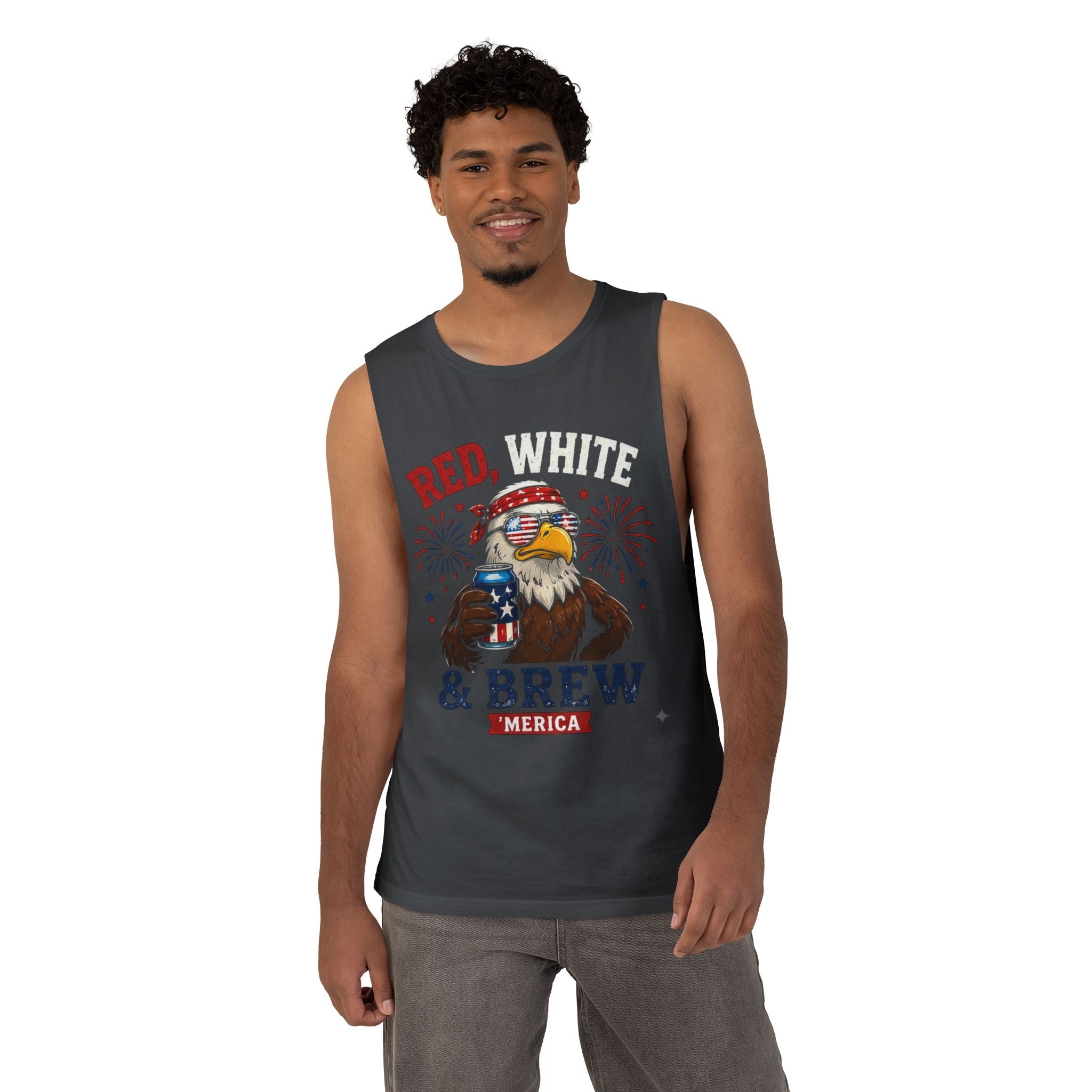 Red, White, & Brew Unisex Tank Top
