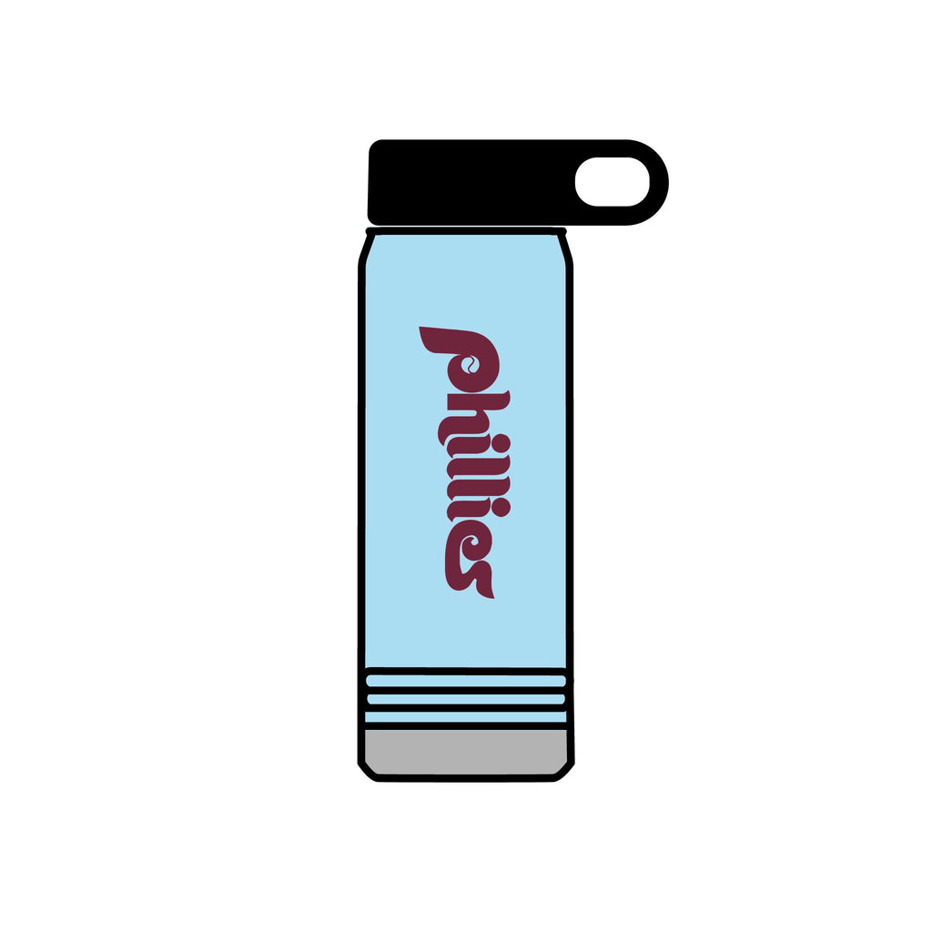 Retro Phillies Water Bottle, 20oz