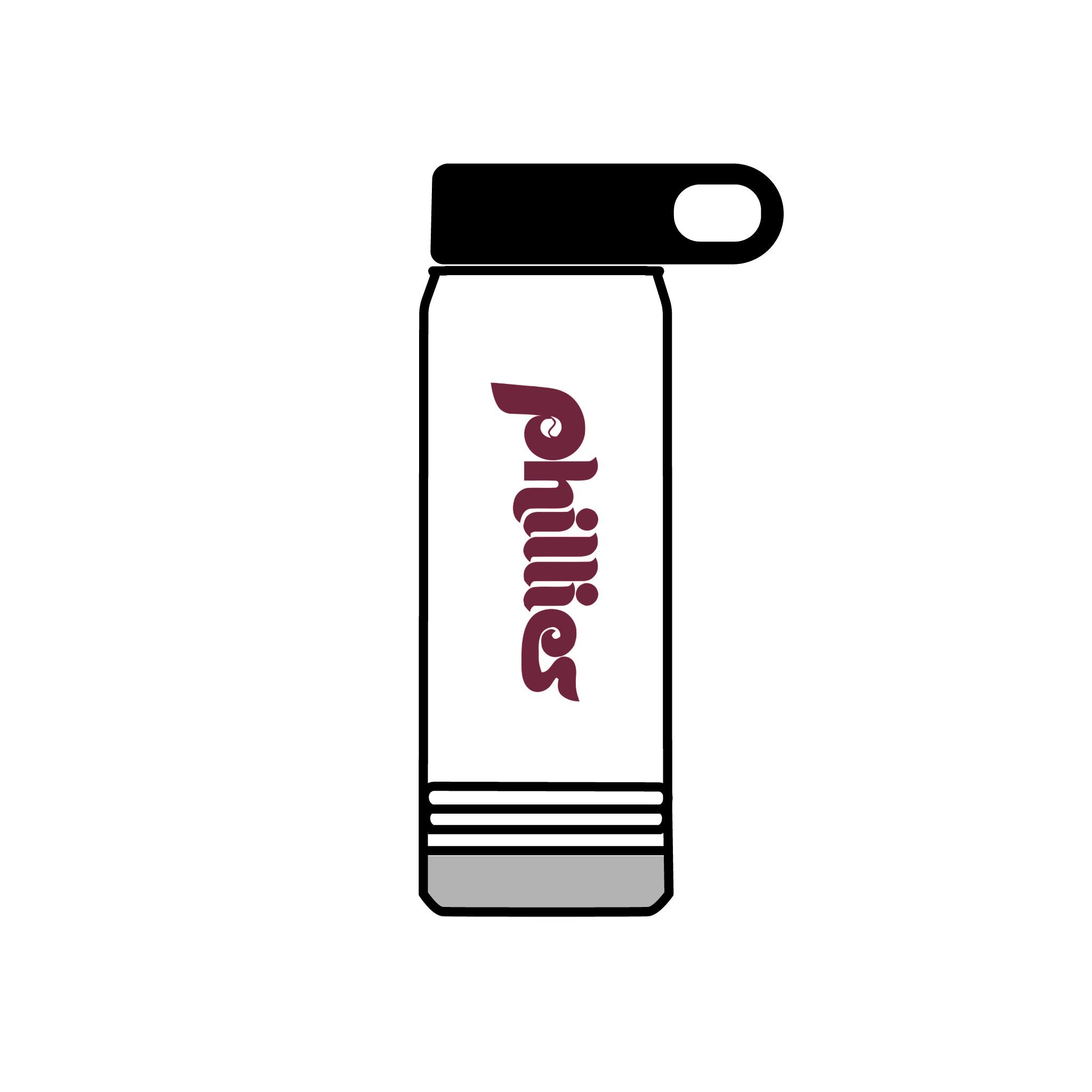 Retro Phillies Water Bottle, 20oz