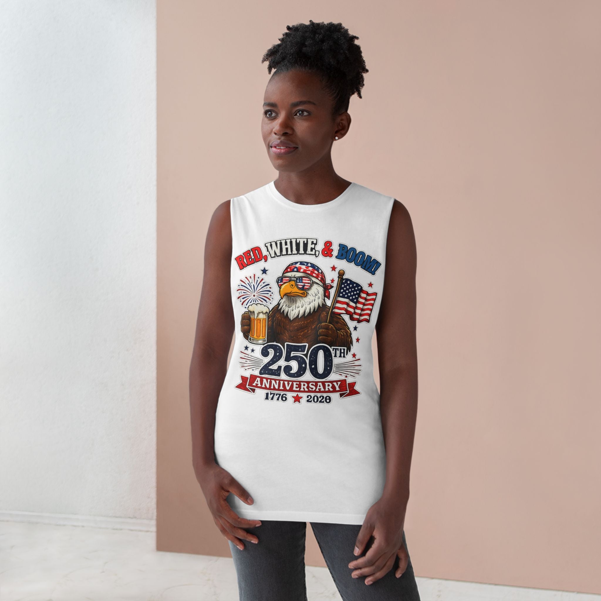 Red, White, & Boom Unisex Tank Top