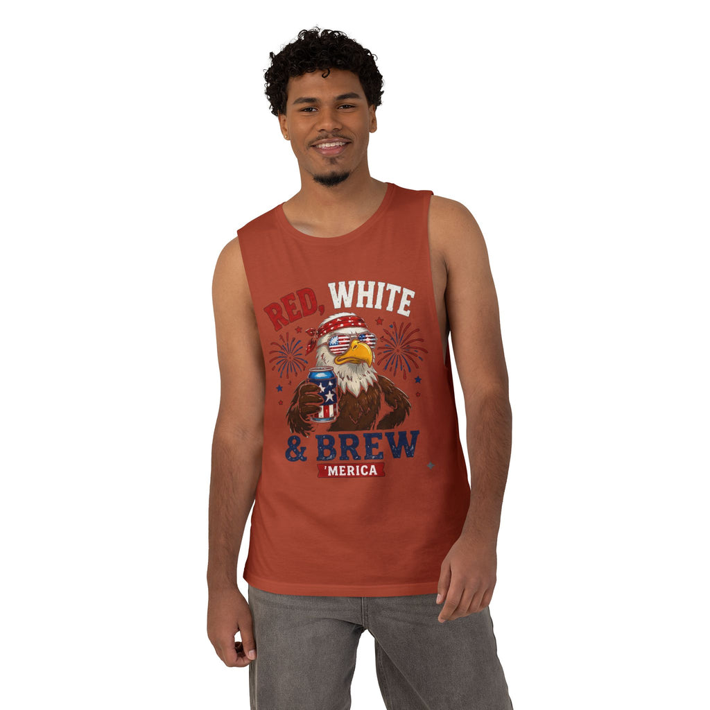 Red, White, & Brew Unisex Tank Top