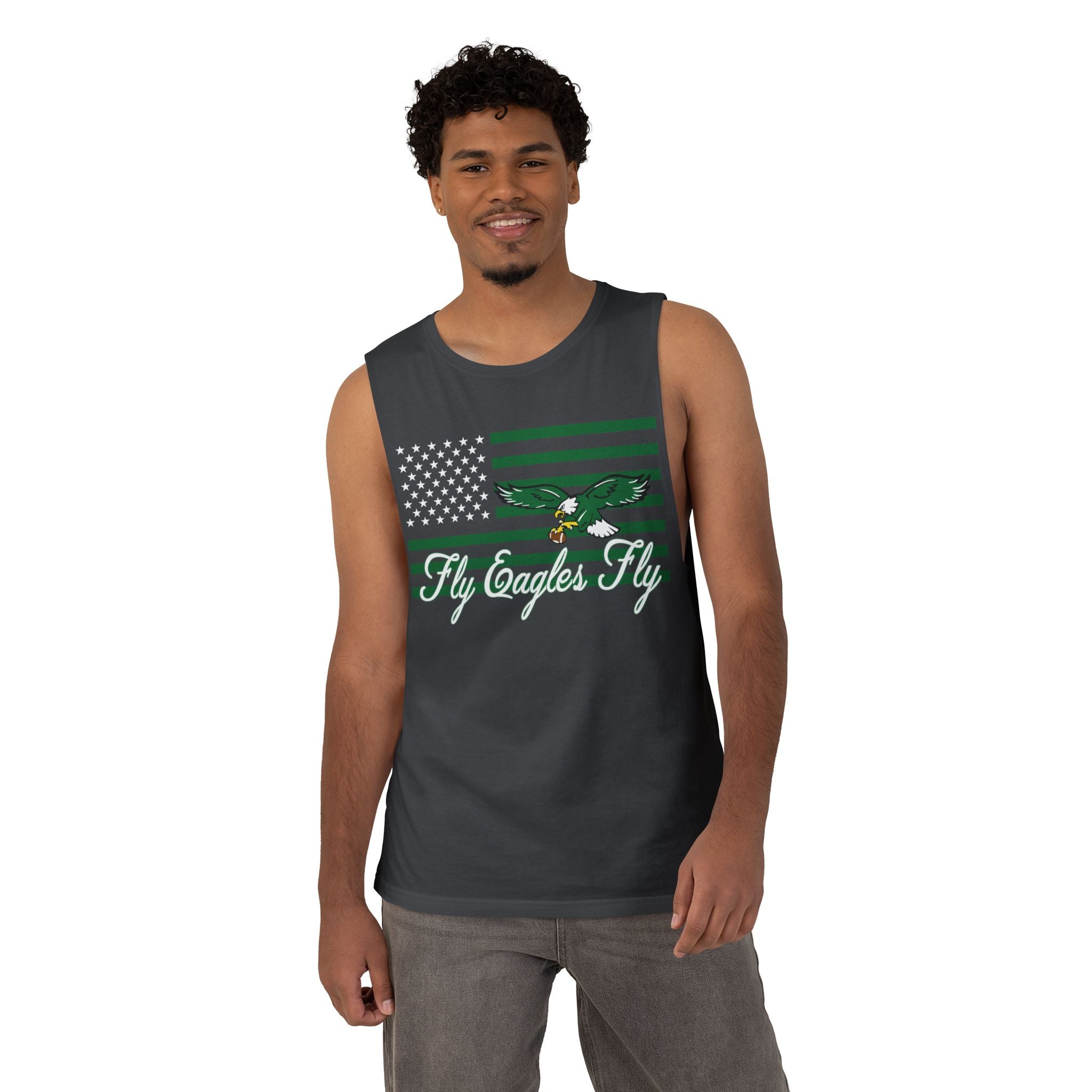 Fly Eagles Fly Flag Unisex Cut-Off Tank