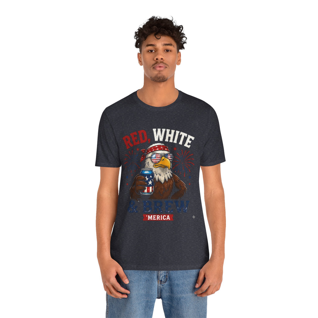Red, White, & Brew Unisex T-shirt
