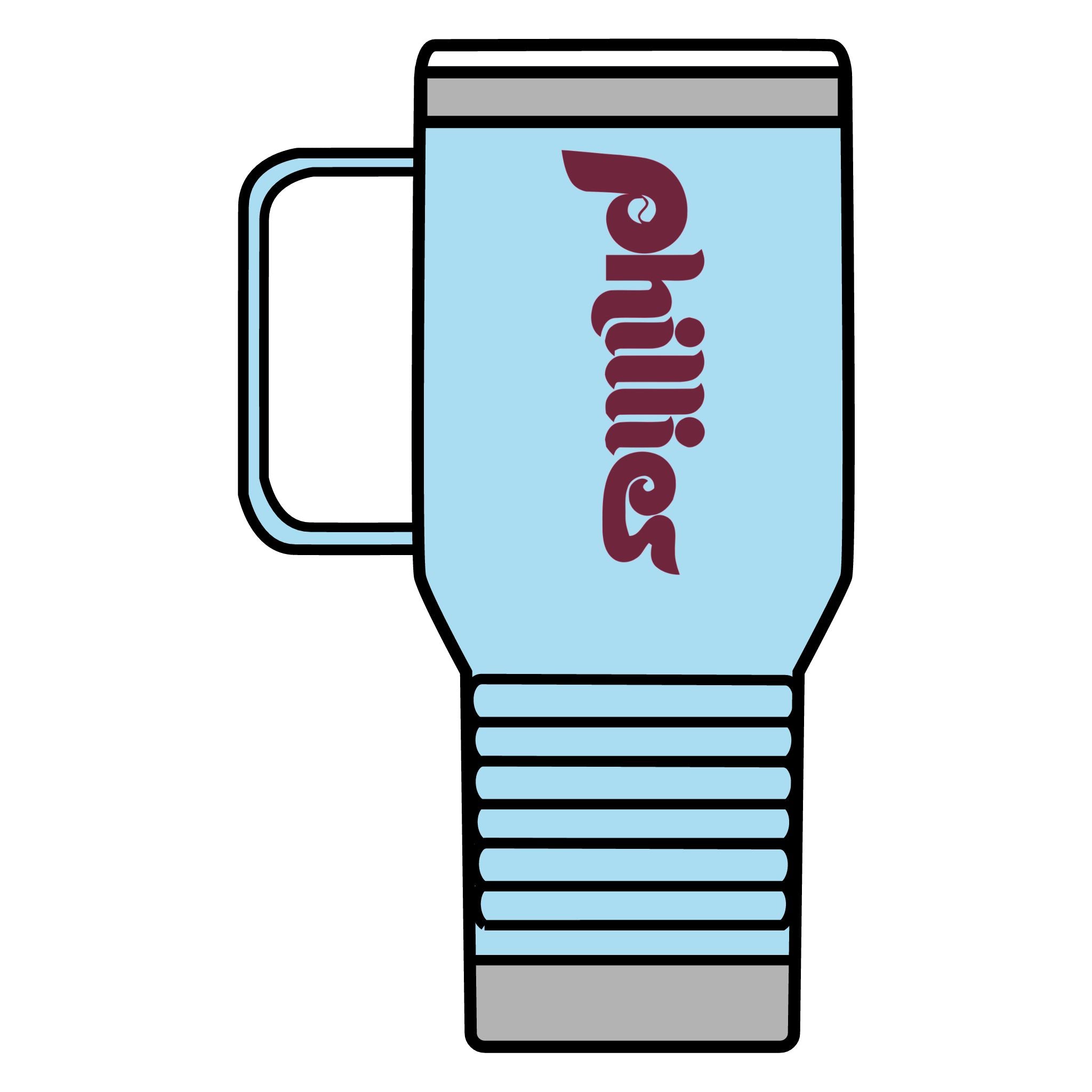 Retro Phillies Travel Mug, 20oz