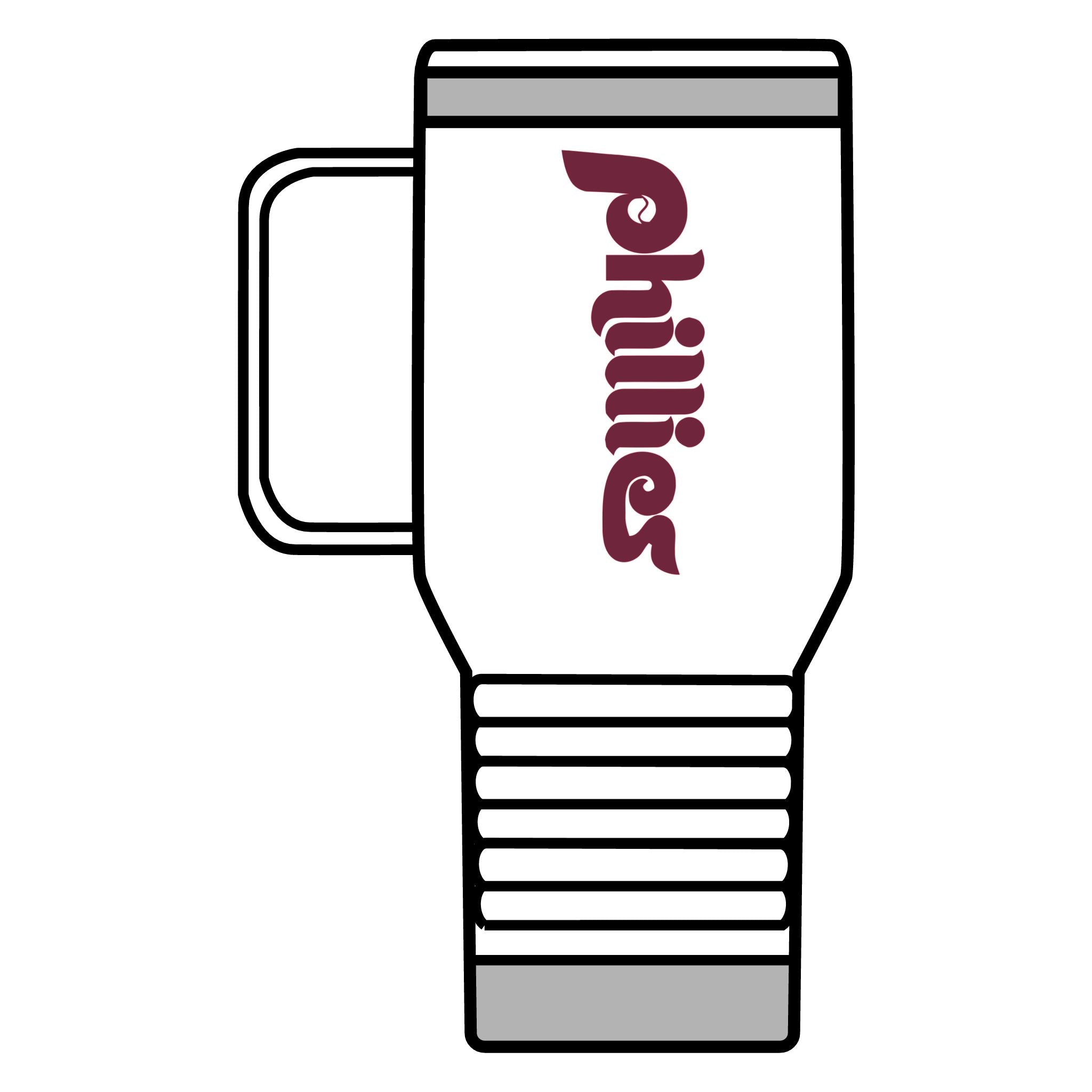 Retro Phillies Travel Mug, 20oz