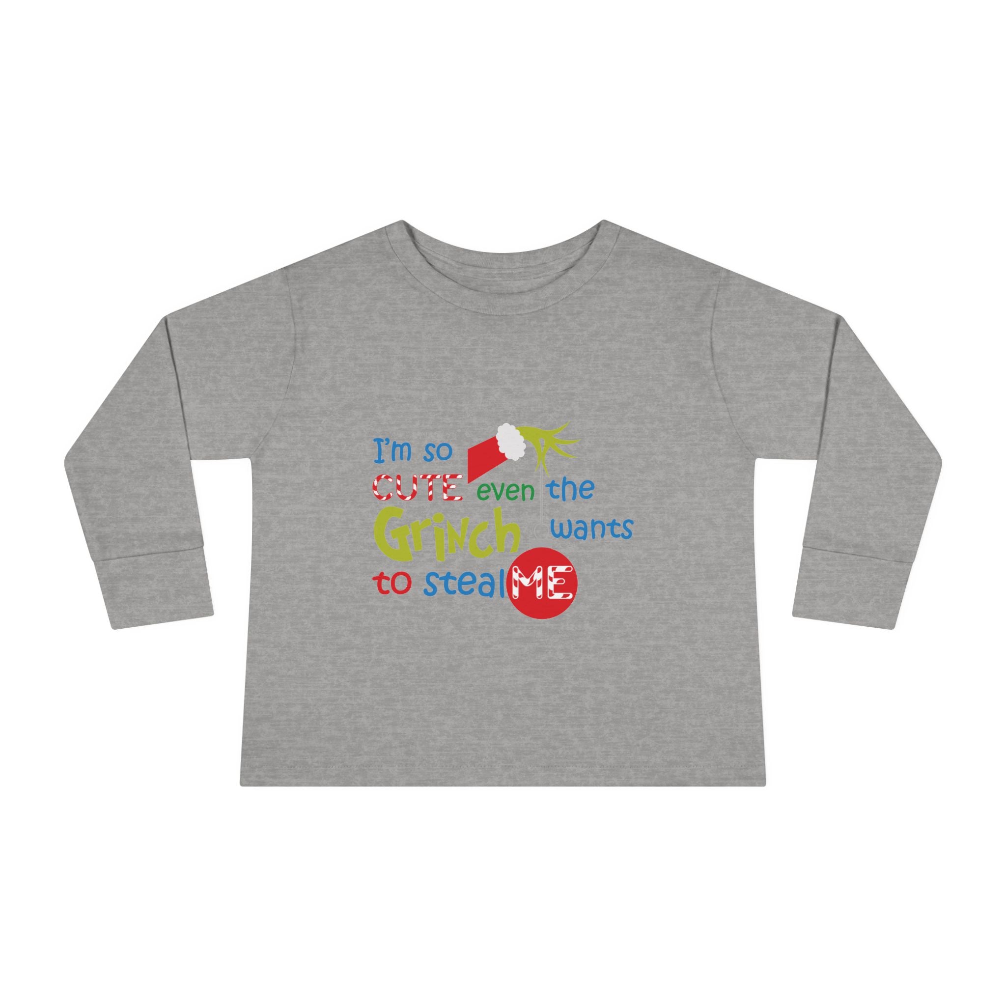 So Cute Grinch Toddler Long Sleeve Tee