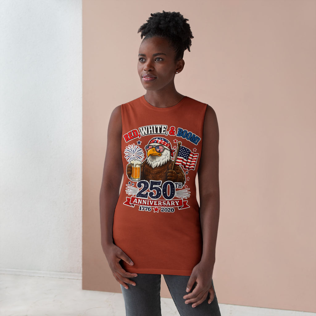 Red, White, & Boom Unisex Tank Top