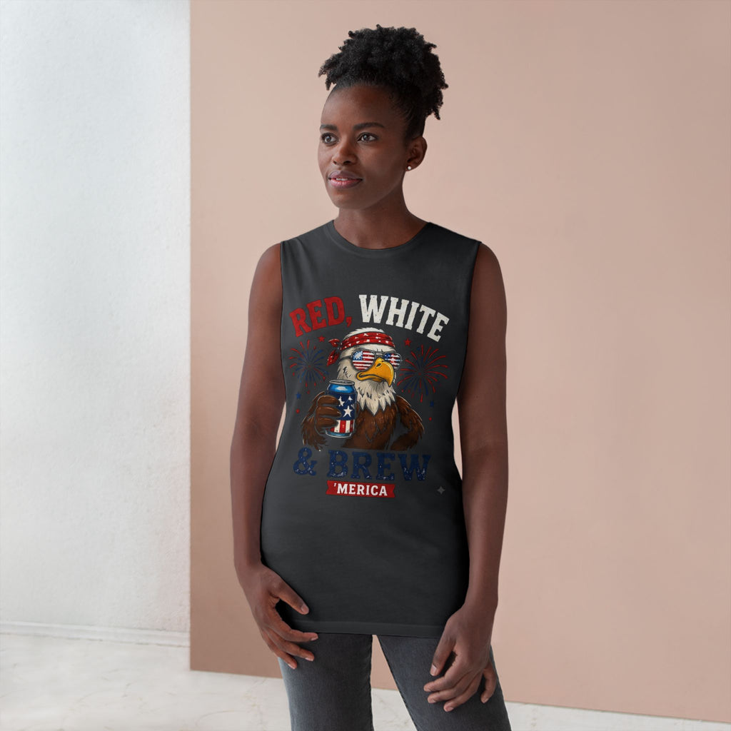 Red, White, & Brew Unisex Tank Top