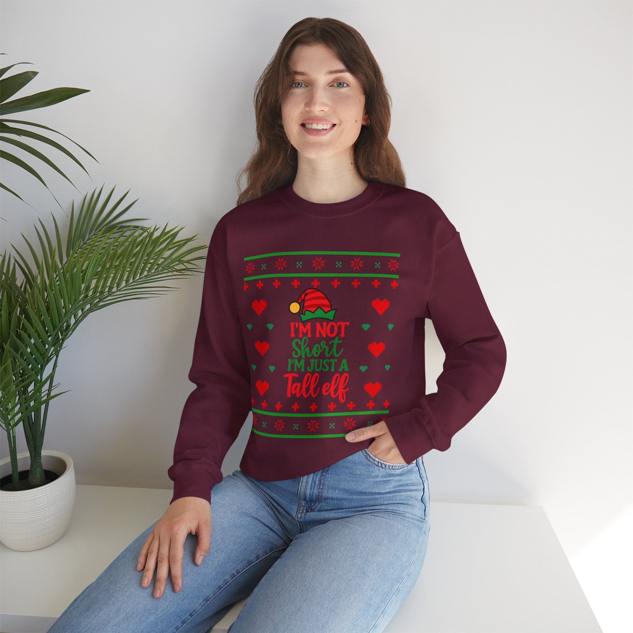 Tall Elf Unisex Sweatshirt