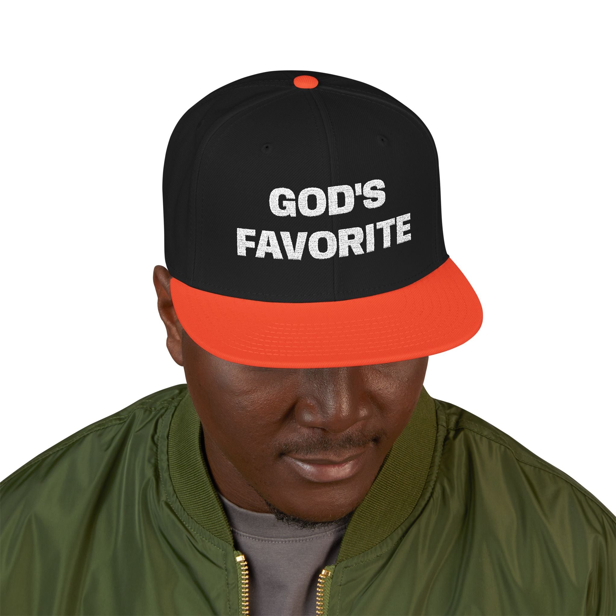 God's Favorite Personalized Snapback (Embroidery)
