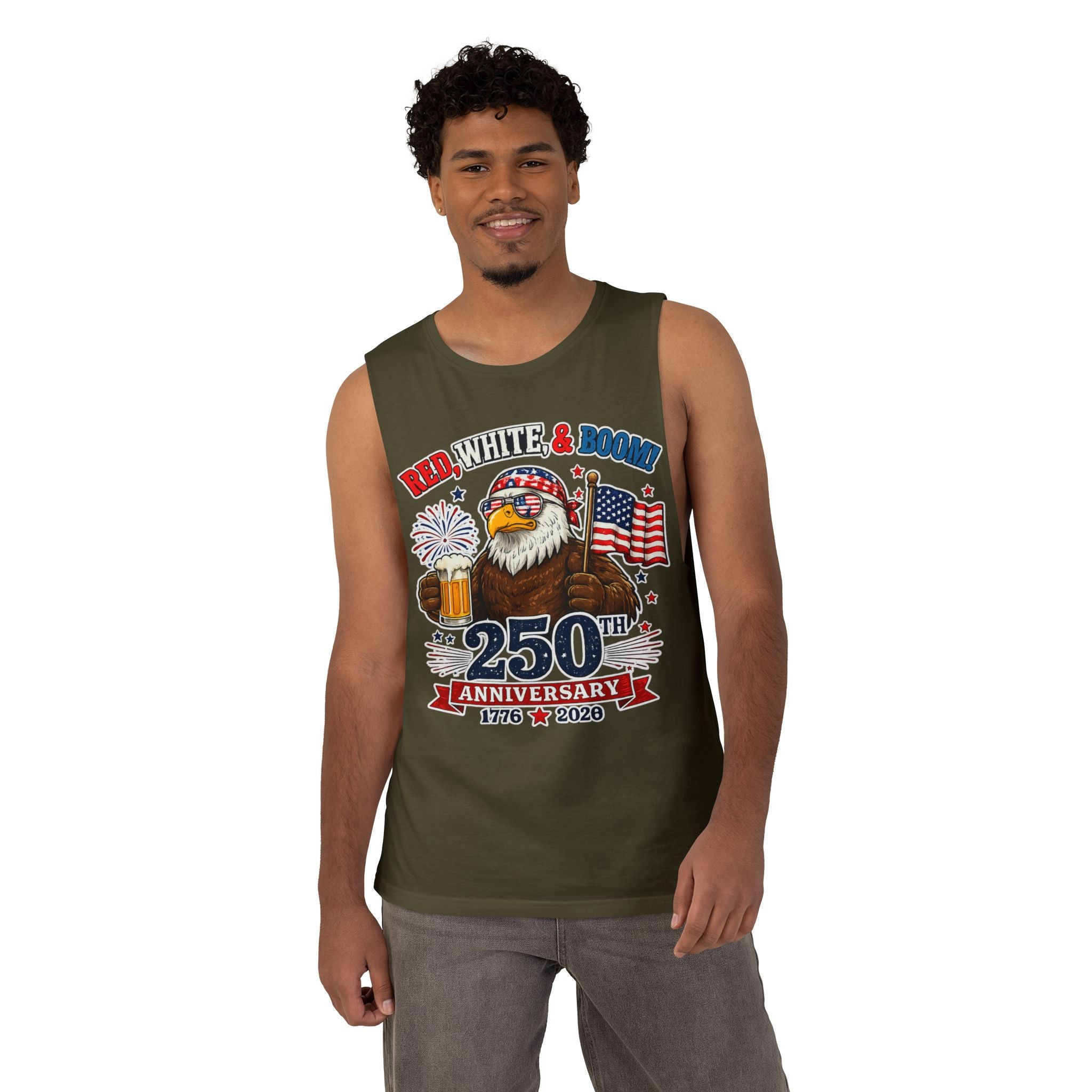 Red, White, & Boom Unisex Tank Top